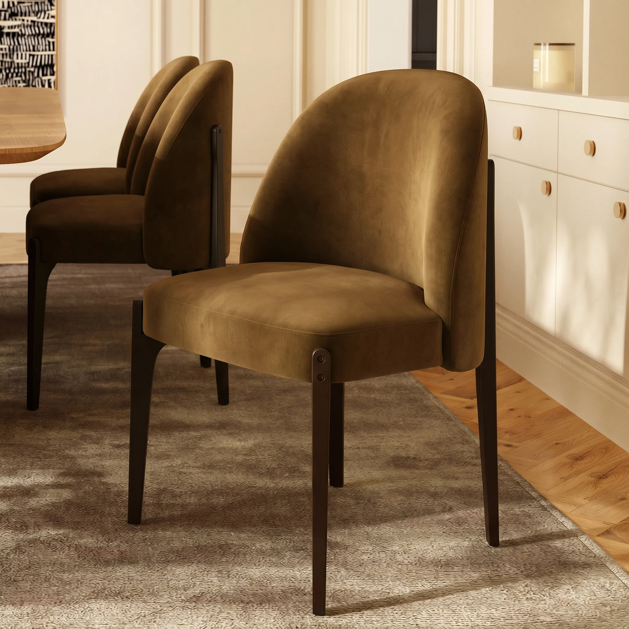 Pietta Dining Chair | Spice Brown | Set of 2 - Image 2
