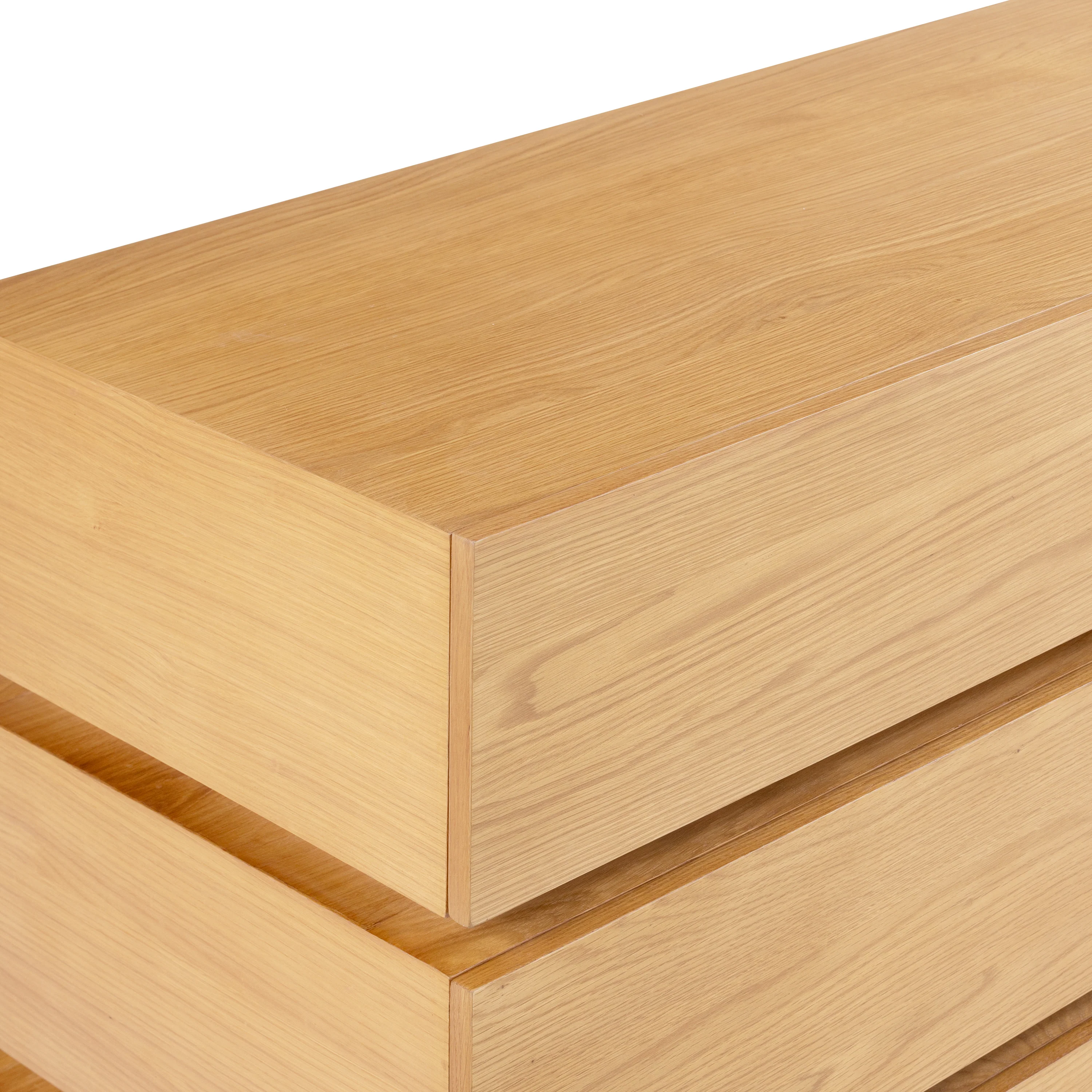 Pino 6 Drawer Dresser | Oak - Image 10