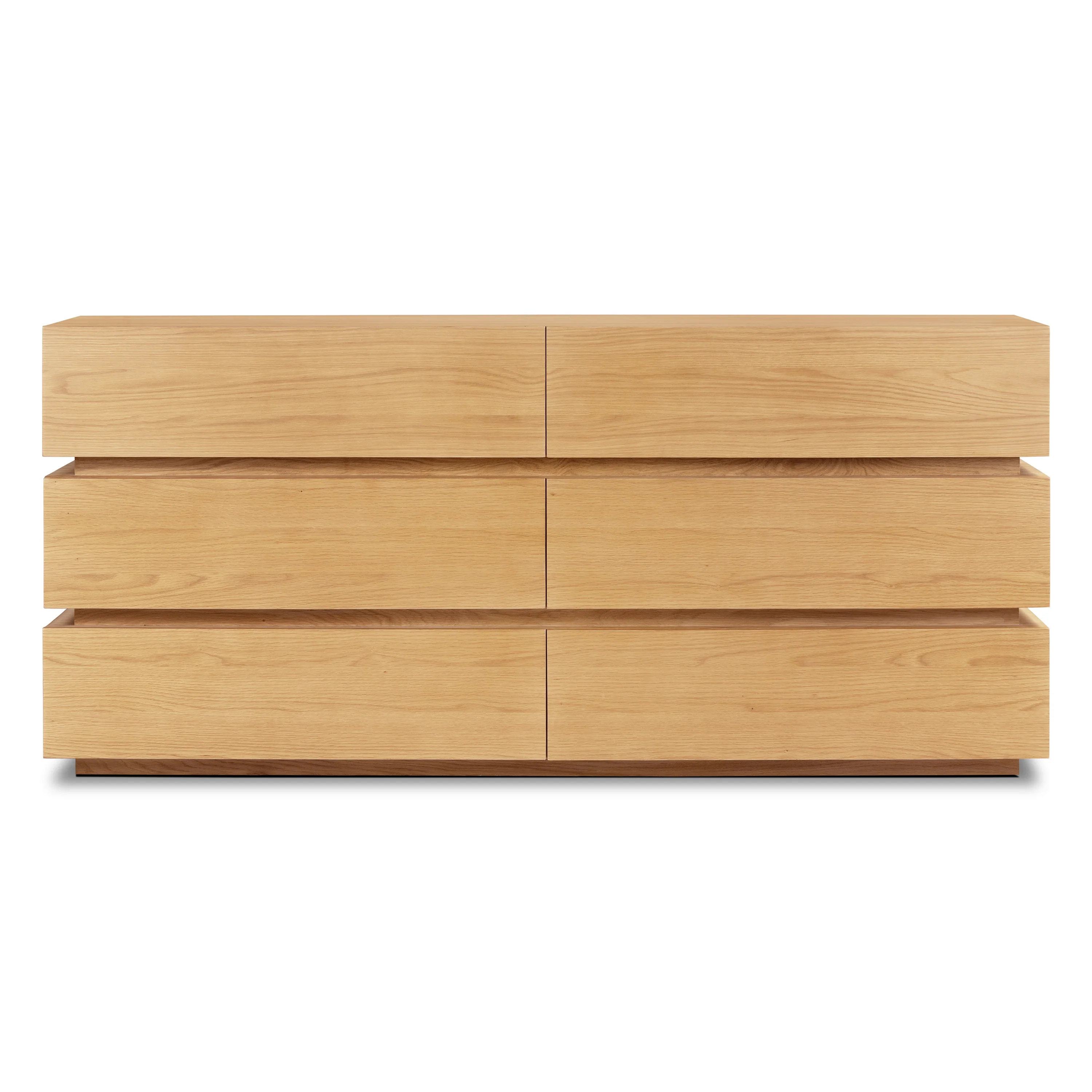 Pino 6 Drawer Dresser | Oak - Image 3