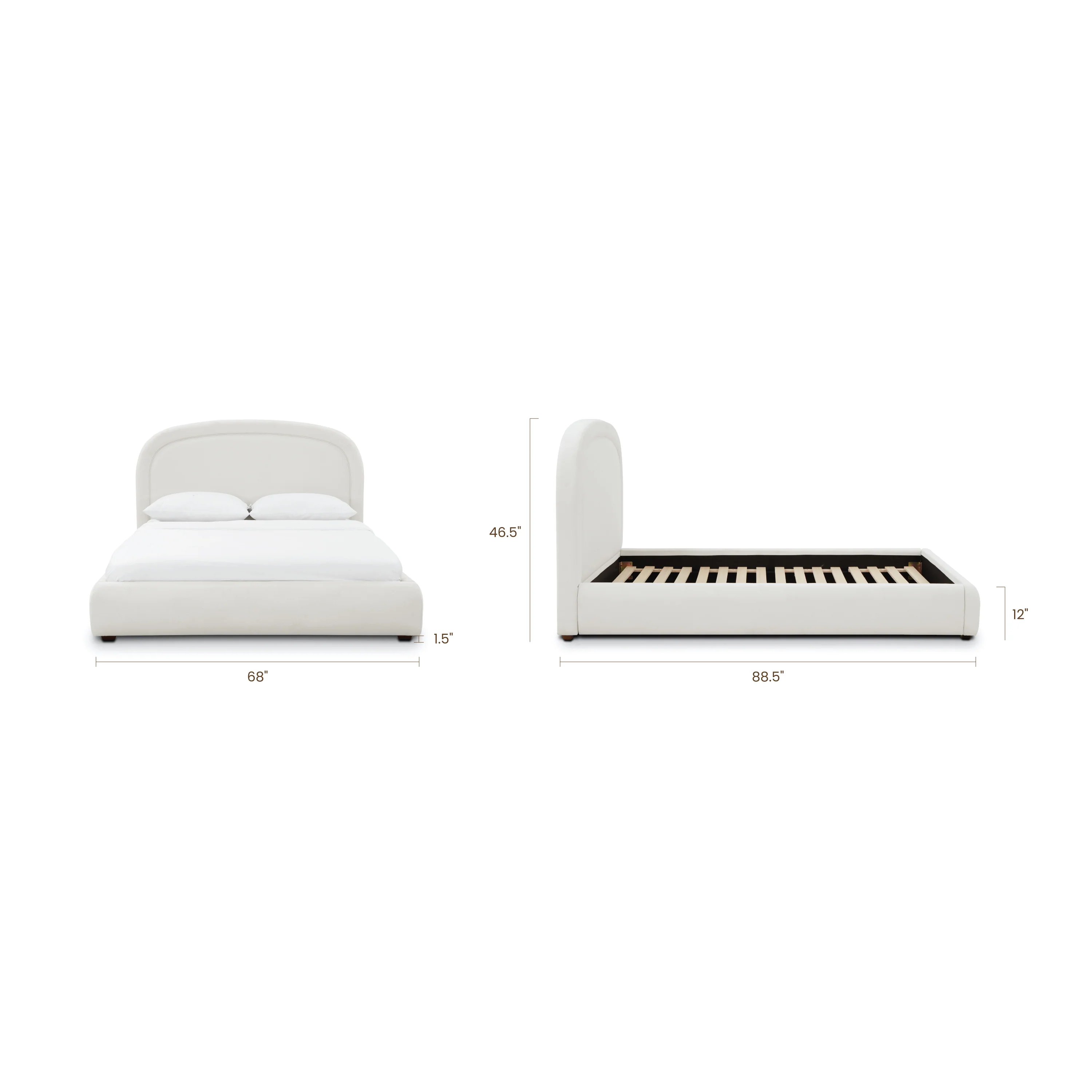 Plato Bed | Polar White - Image 11