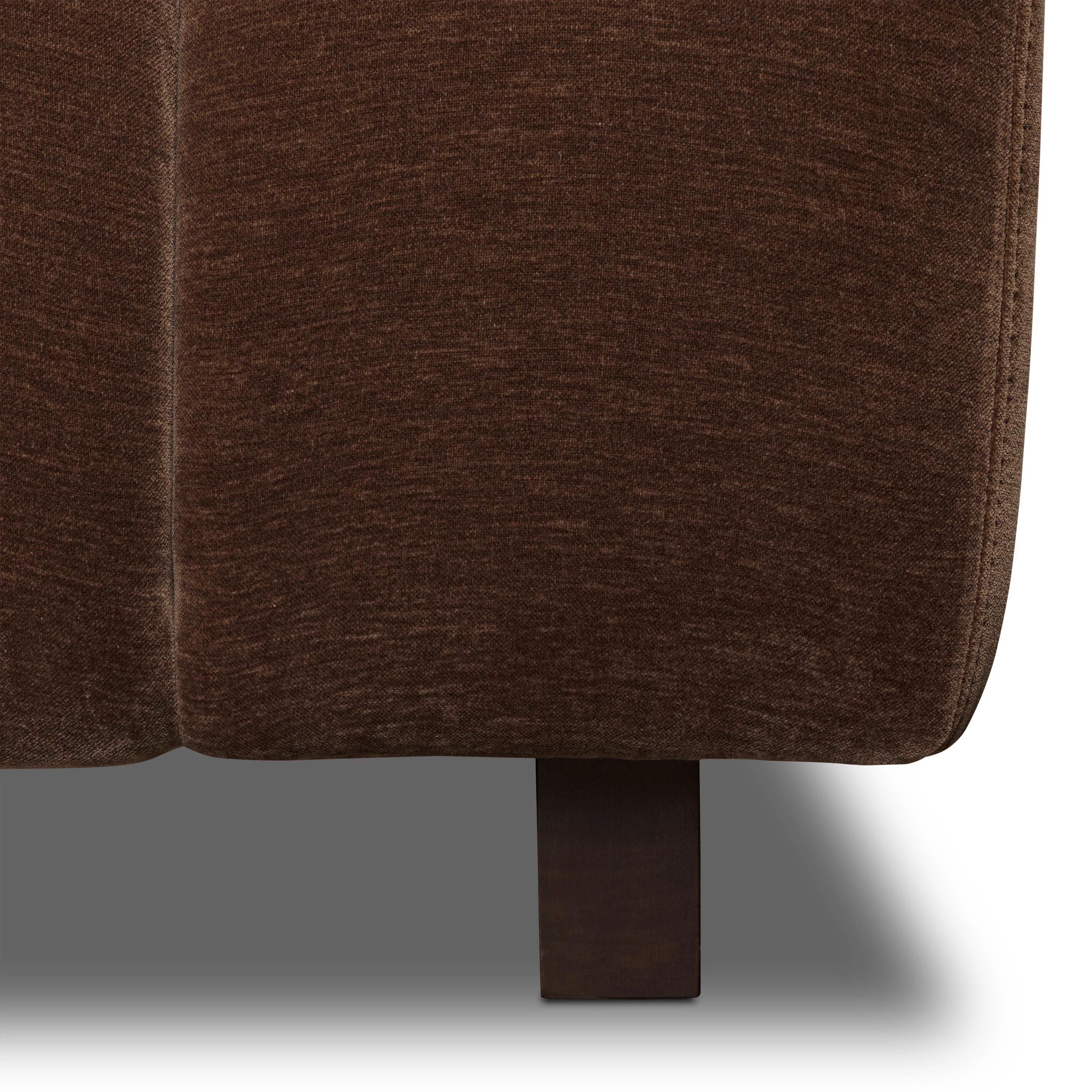 Pomona 125" Left-Facing Bumper Sectional | Bronzer Brown - Image 16
