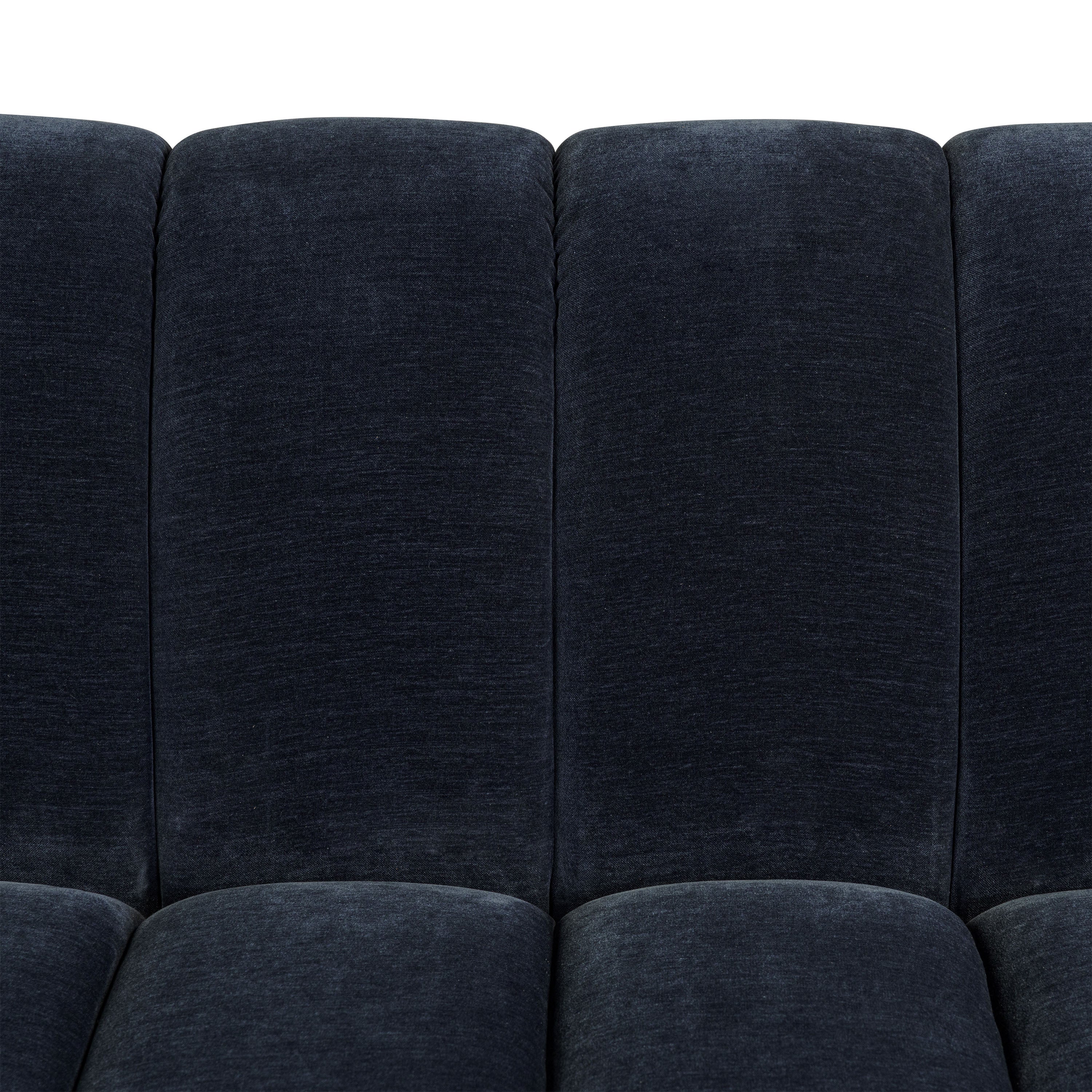 Pomona 125" Left-Facing Bumper Sectional | Mystic Blue - Image 10