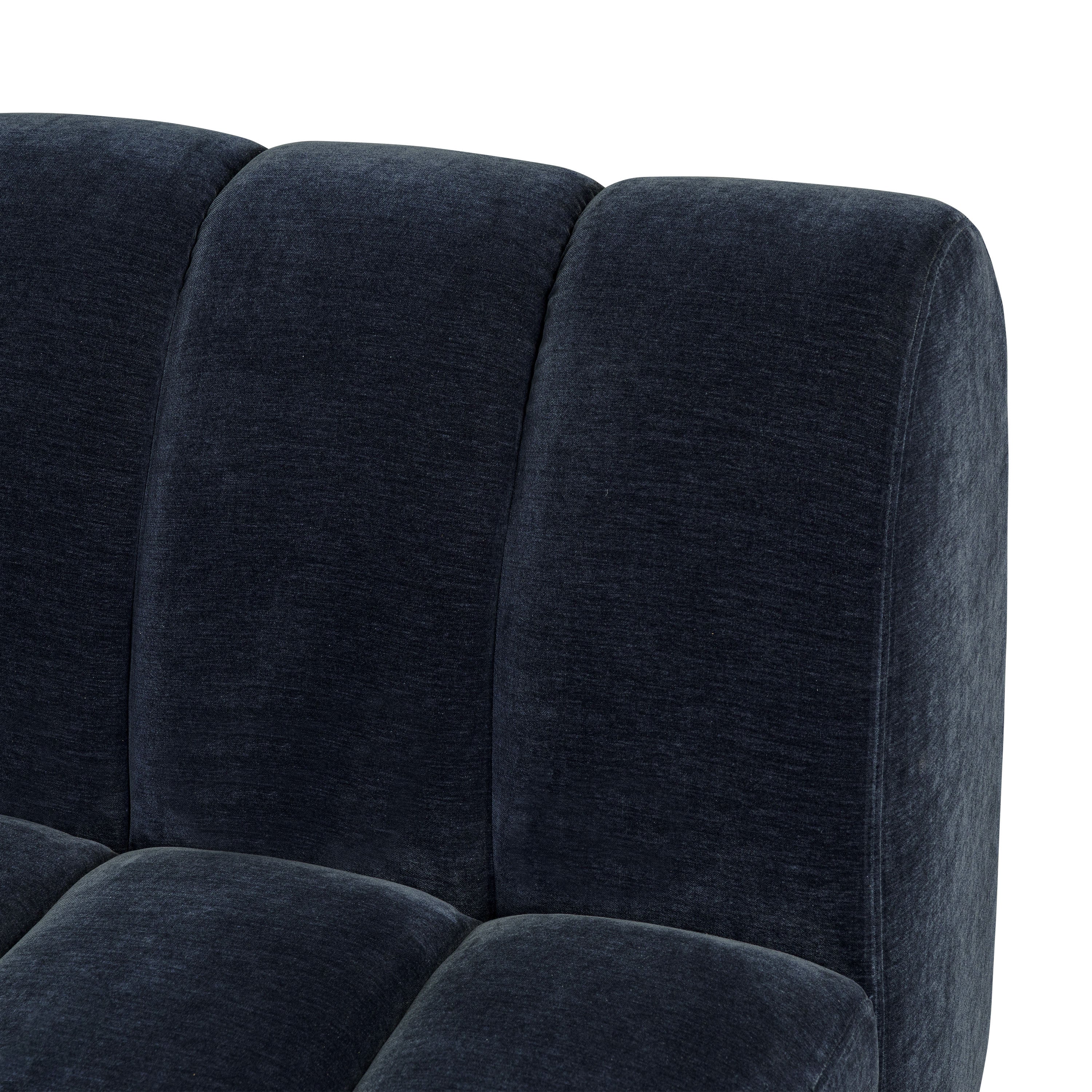 Pomona 125" Left-Facing Bumper Sectional | Mystic Blue - Image 14