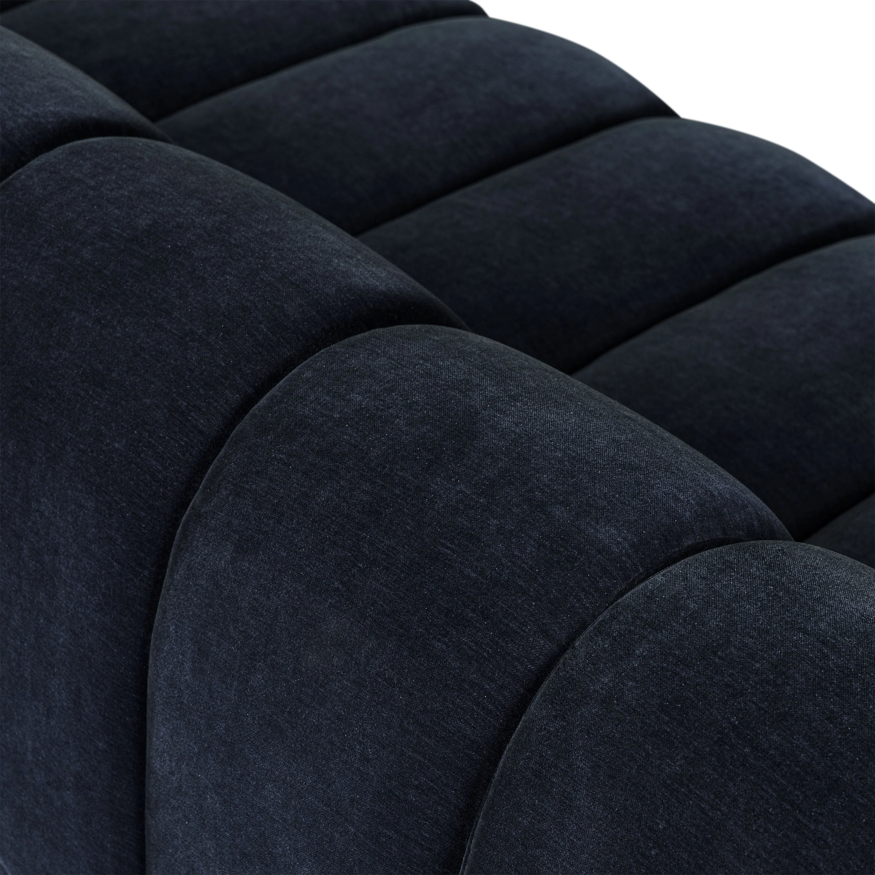 Pomona 125" Left-Facing Bumper Sectional | Mystic Blue - Image 15
