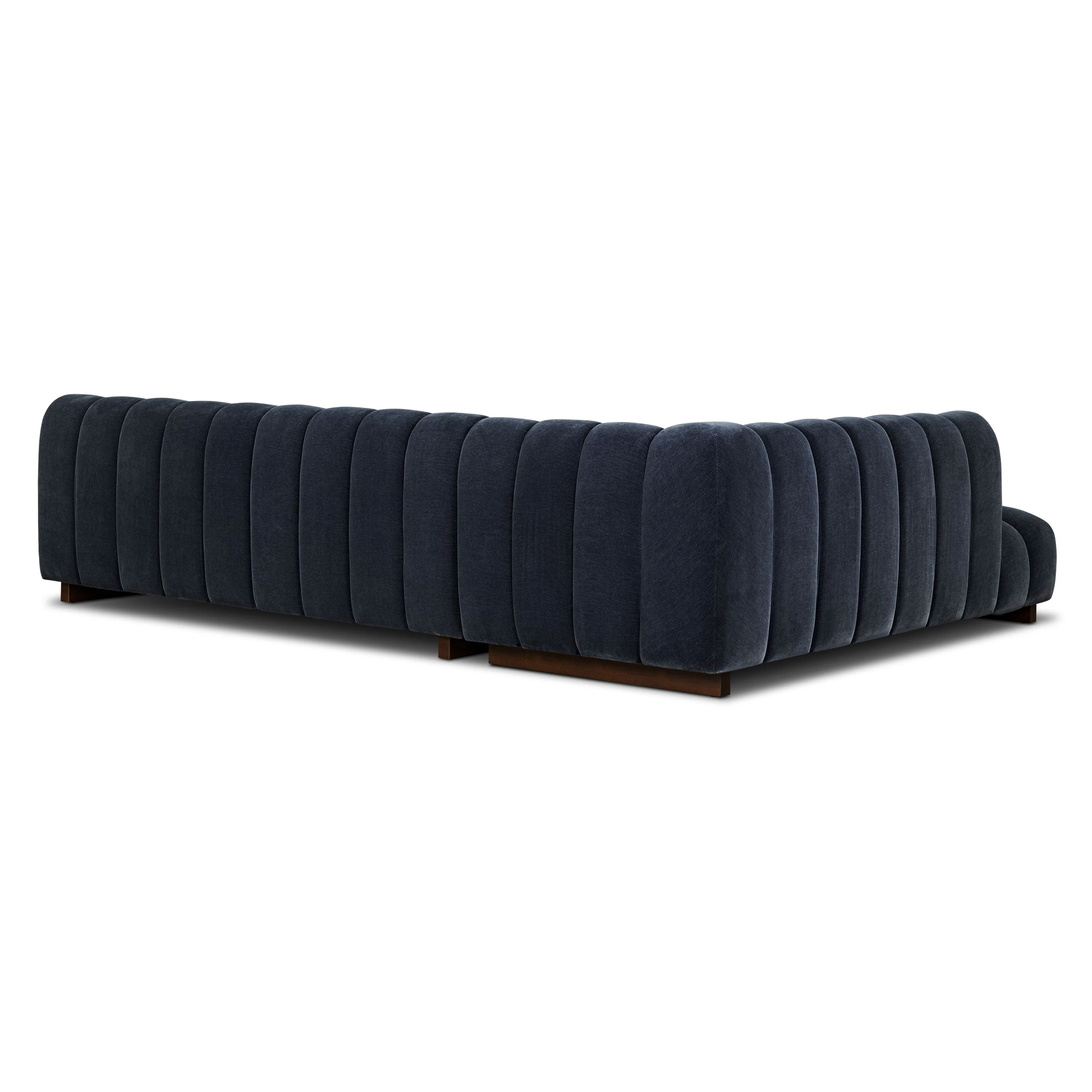 Pomona 125" Left-Facing Bumper Sectional | Mystic Blue - Image 7