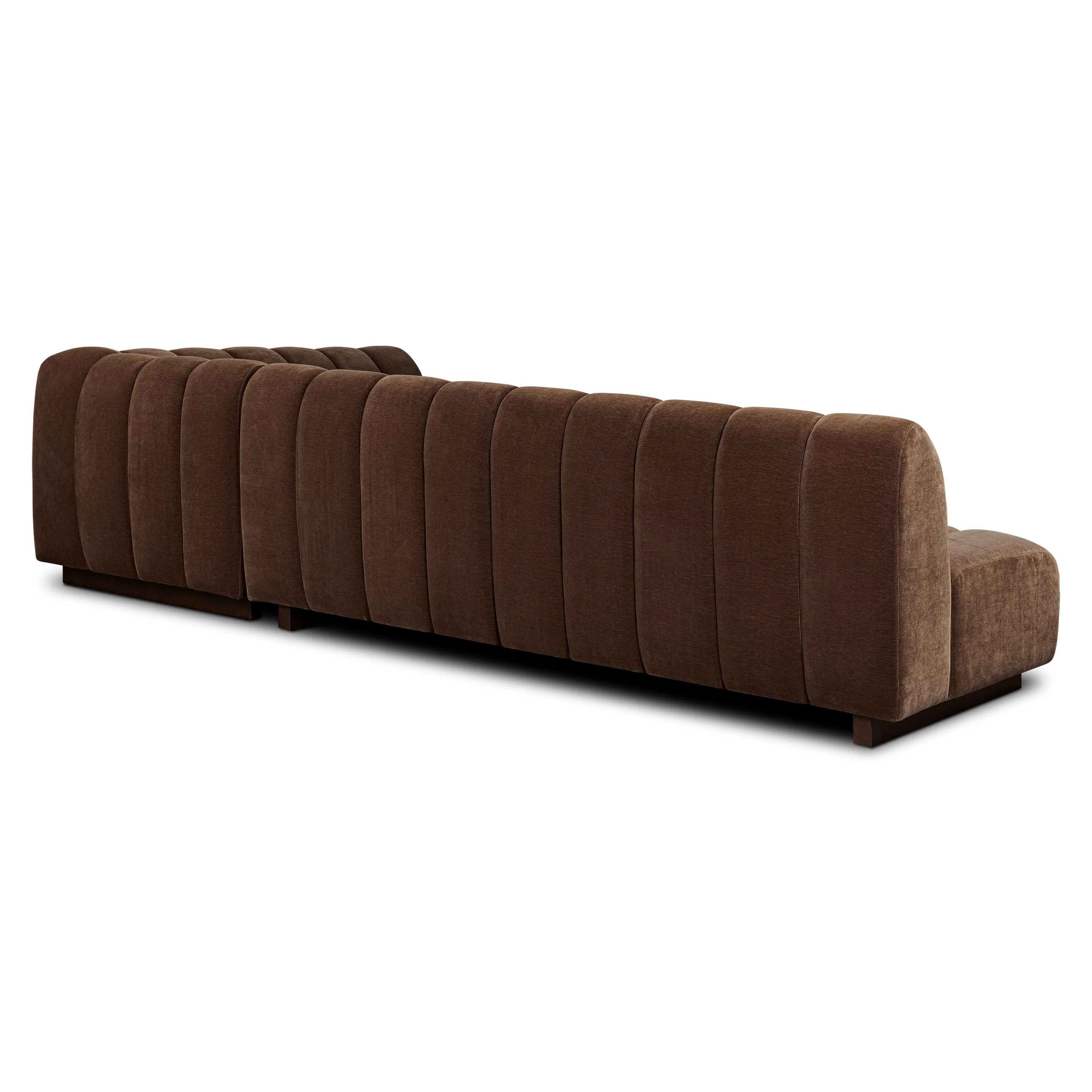Pomona 125" Right-Facing Bumper Sectional | Bronzer Brown - Image 7