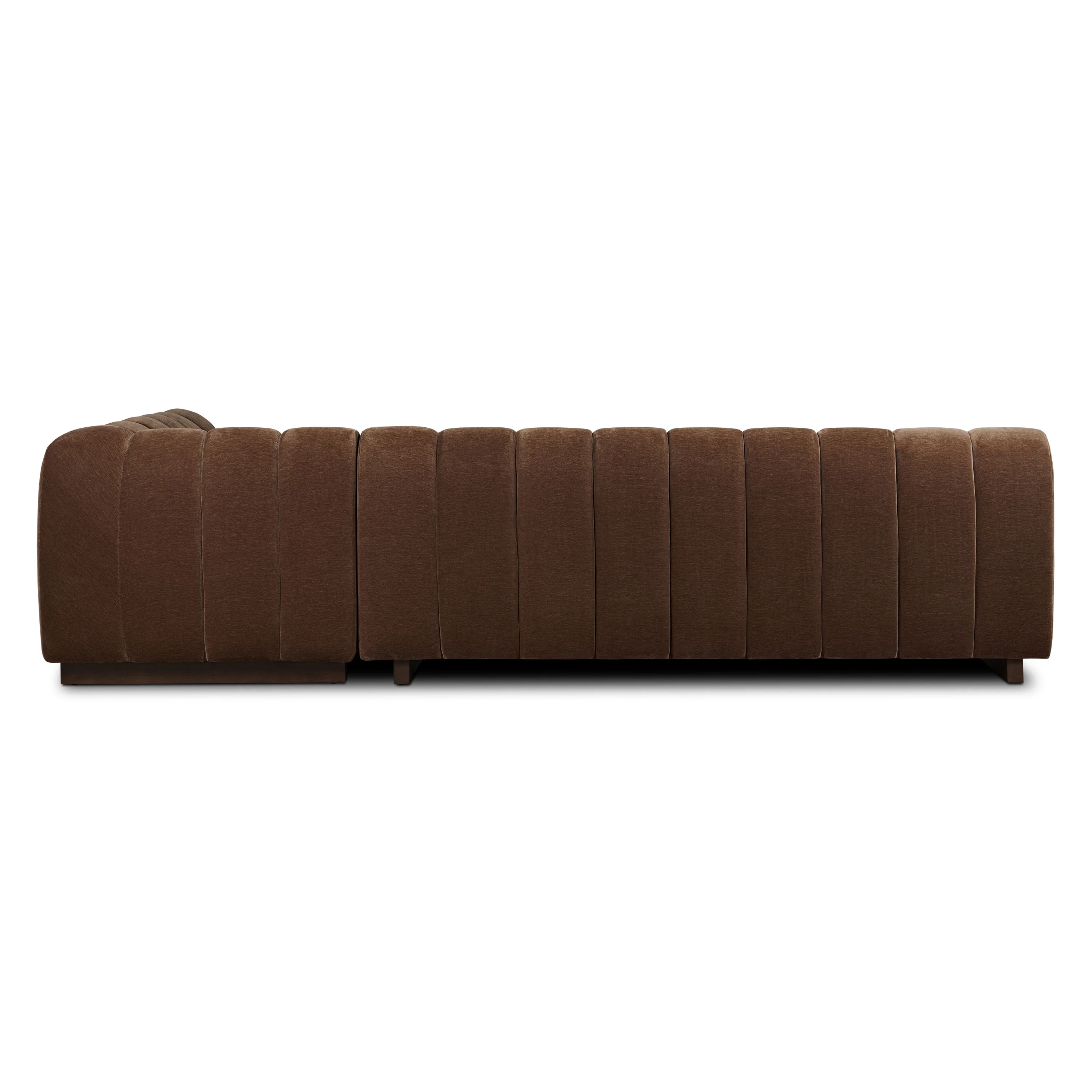 Pomona 125" Right-Facing Bumper Sectional | Bronzer Brown - Image 8