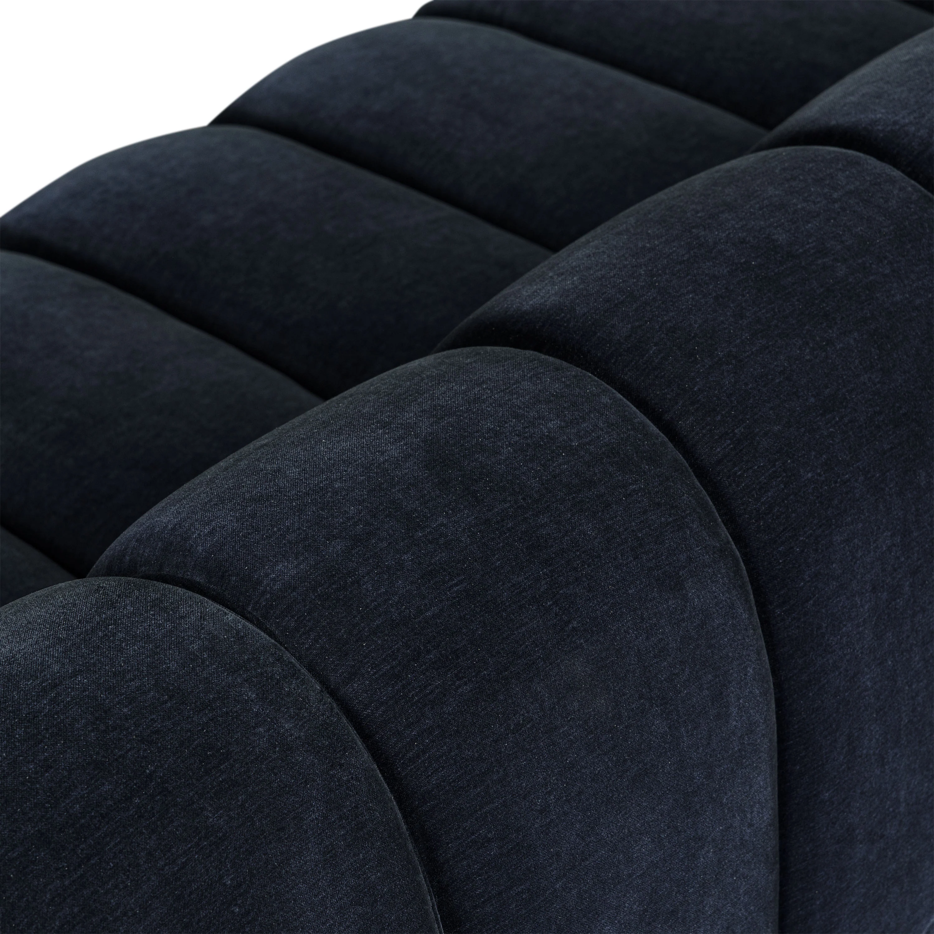Pomona 125" Right-Facing Bumper Sectional | Mystic Blue - Image 15