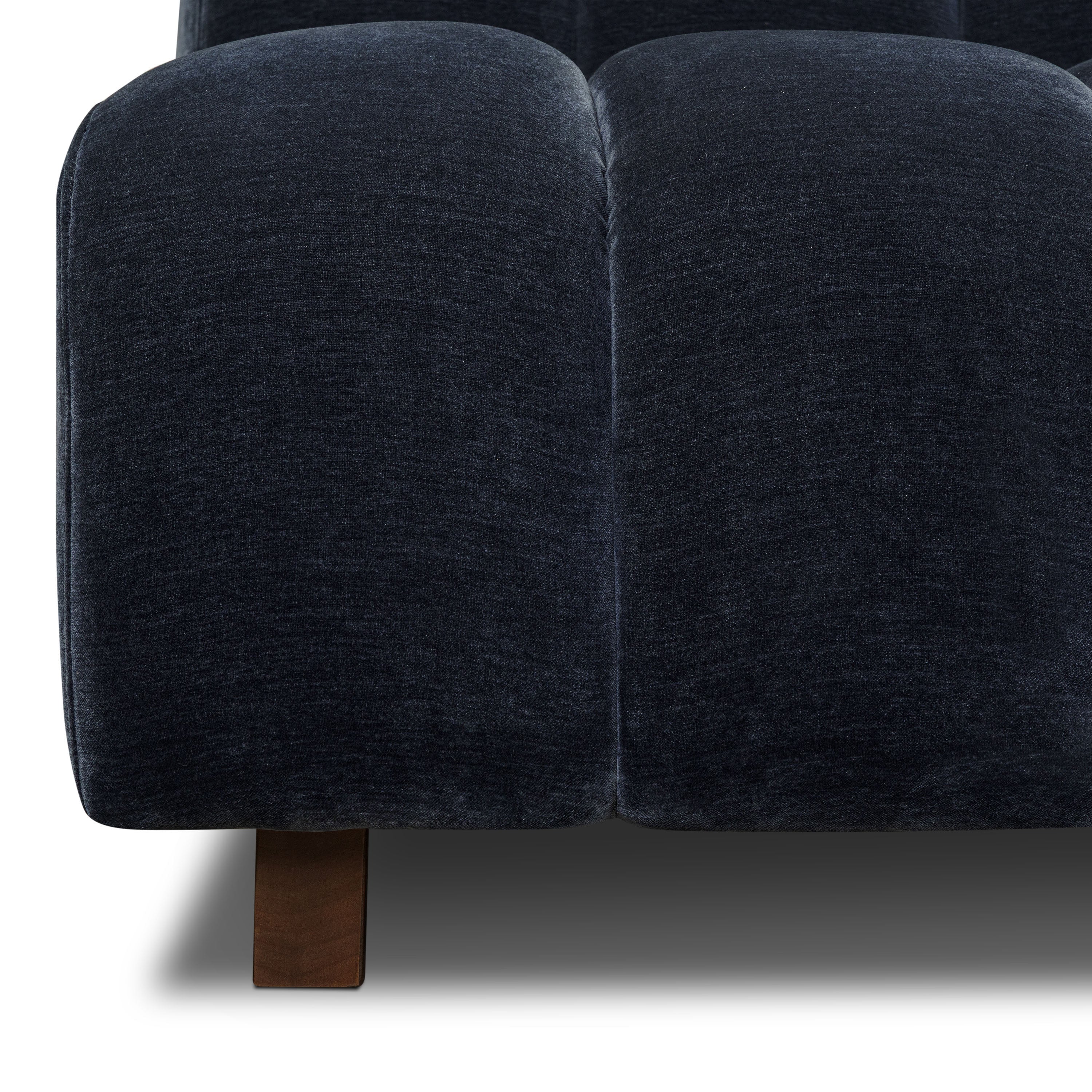 Pomona 125" Right-Facing Bumper Sectional | Mystic Blue - Image 16
