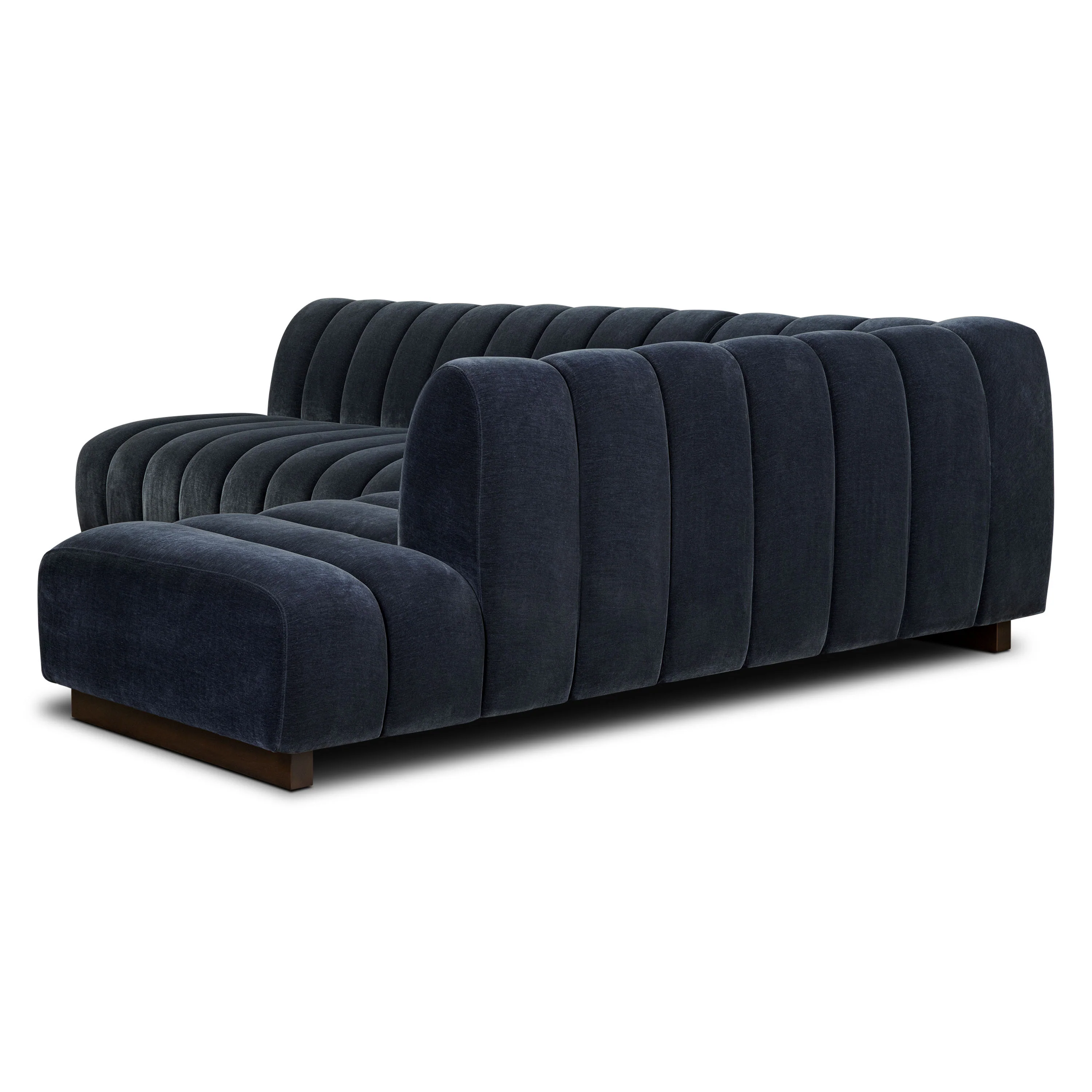 Pomona 125" Right-Facing Bumper Sectional | Mystic Blue - Image 6