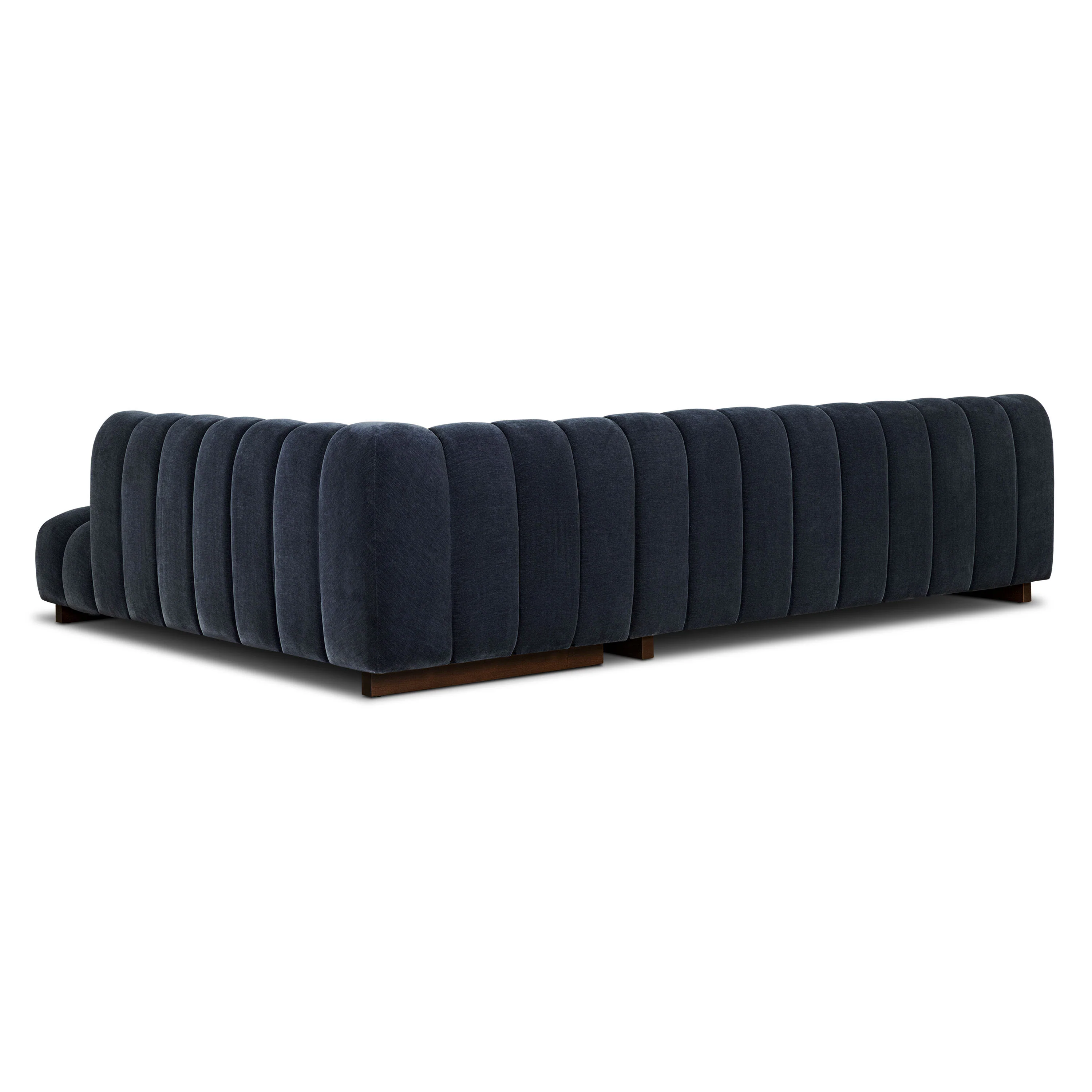 Pomona 125" Right-Facing Bumper Sectional | Mystic Blue - Image 7