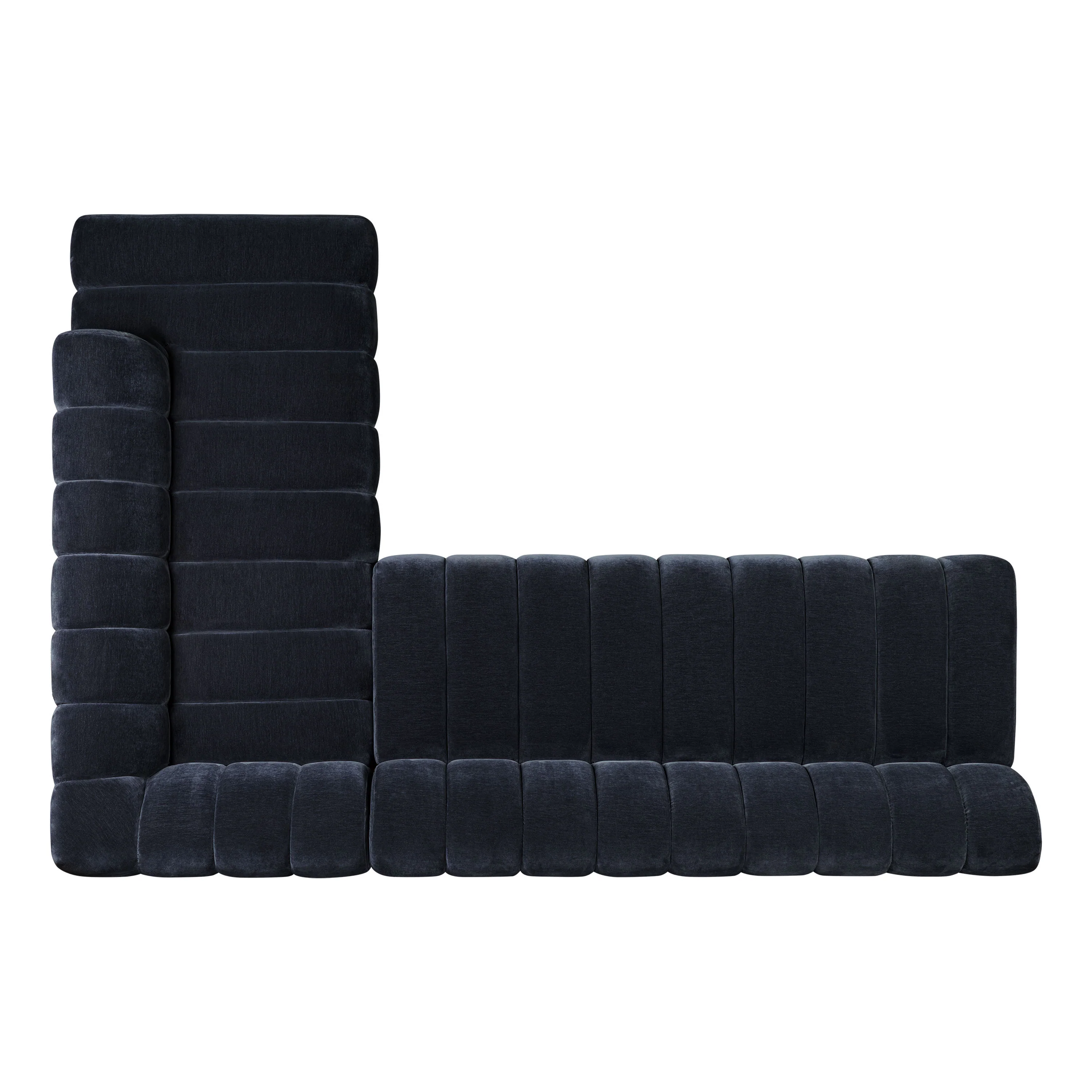 Pomona 125" Right-Facing Bumper Sectional | Mystic Blue - Image 9