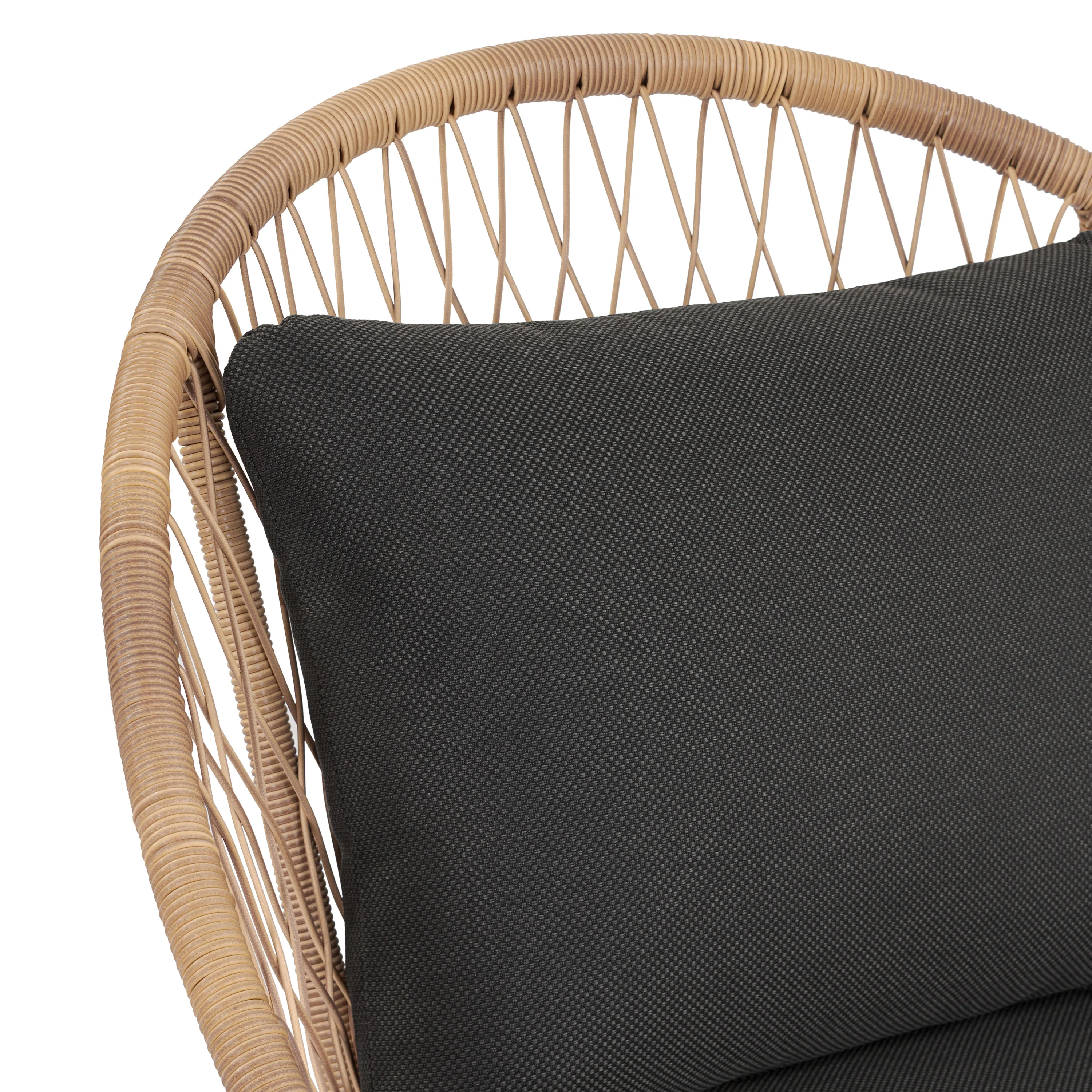 Ponza Indoor / Outdoor Lounge Chair | Medium Grey | Set of 2 - Image 10