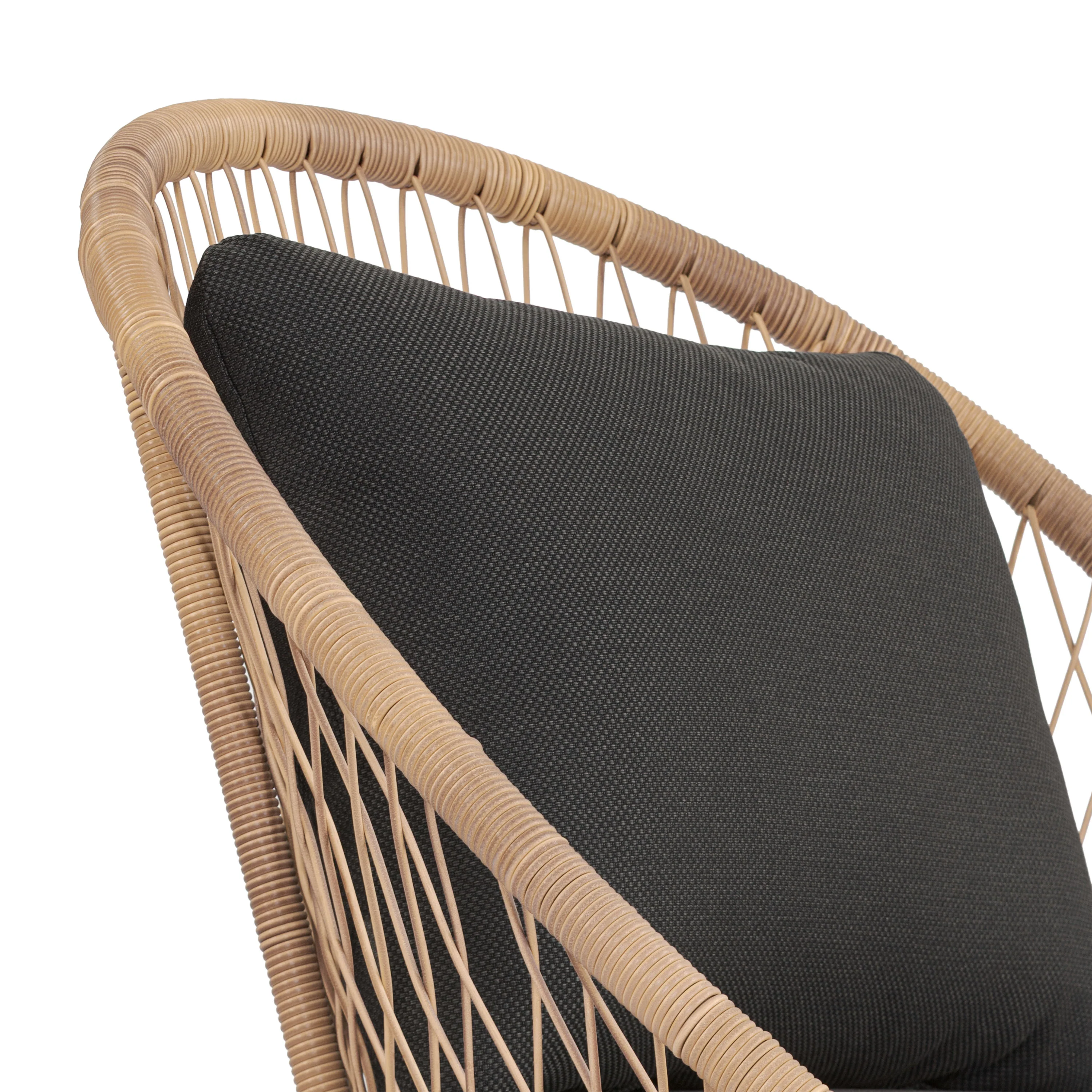 Ponza Indoor / Outdoor Lounge Chair | Medium Grey | Set of 2 - Image 12