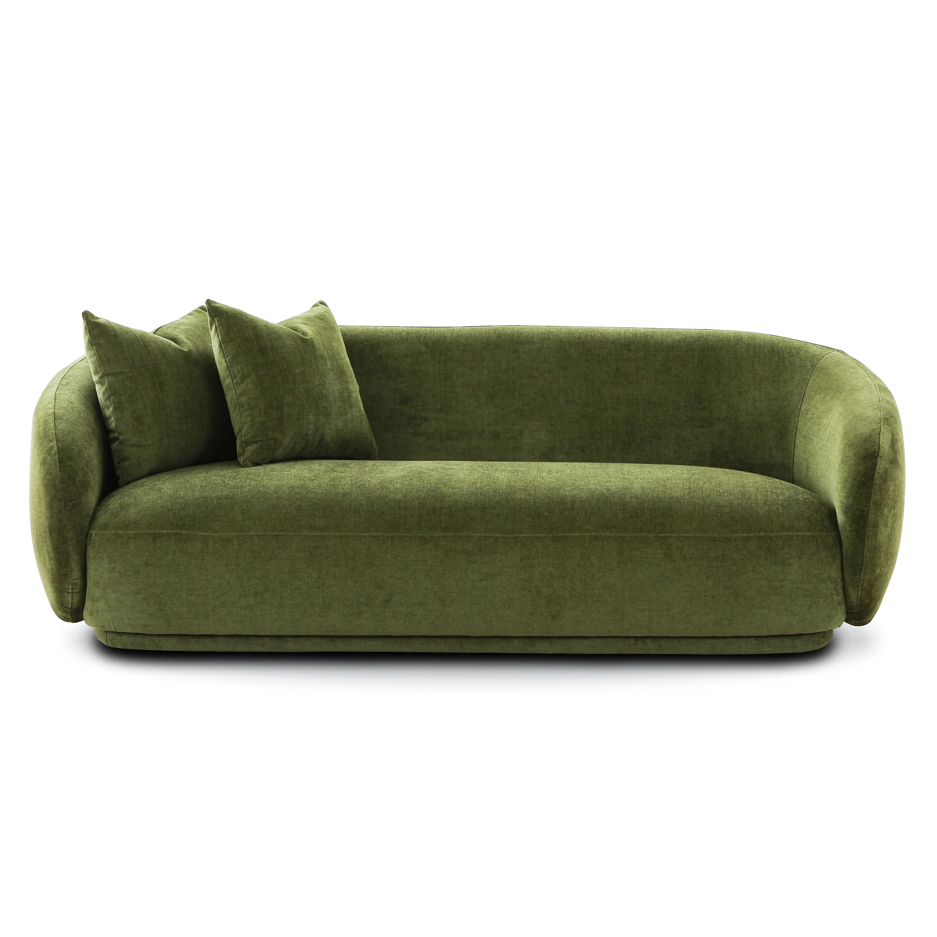 Poole 86" Sofa | Distressed Green Velvet - Image 4