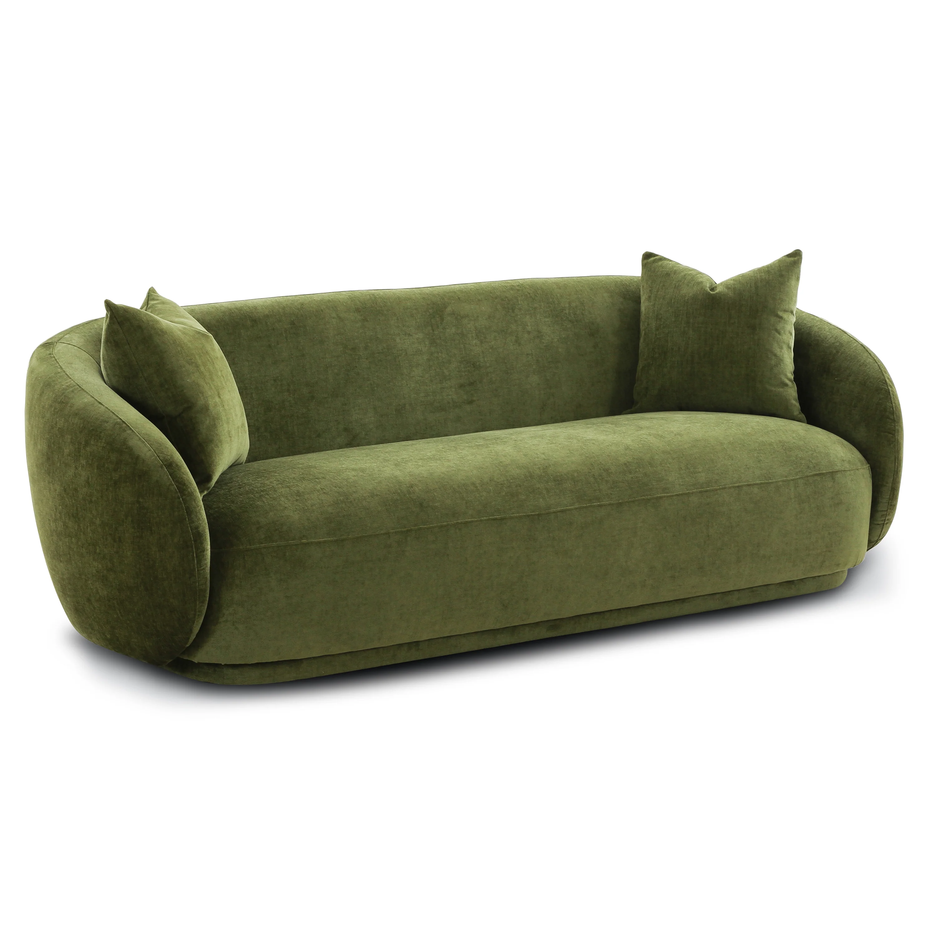 Poole 86" Sofa | Distressed Green Velvet - Image 5
