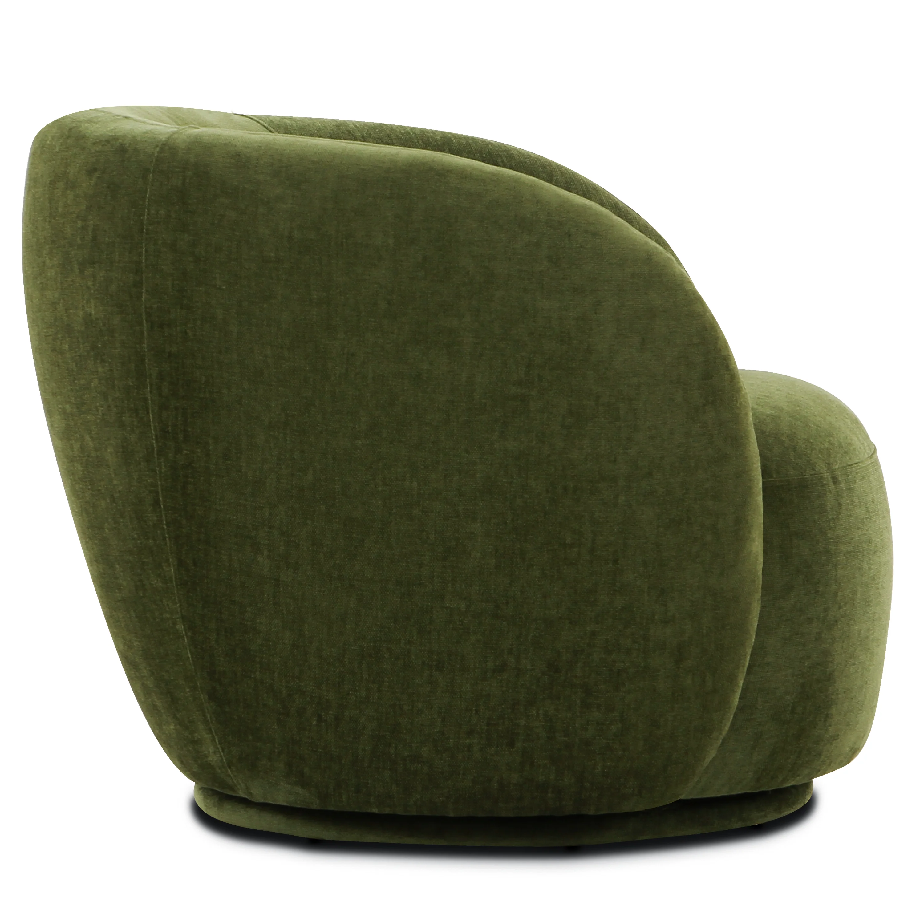 Poole Swivel Lounge Chair | Distressed Green Velvet - Image 5