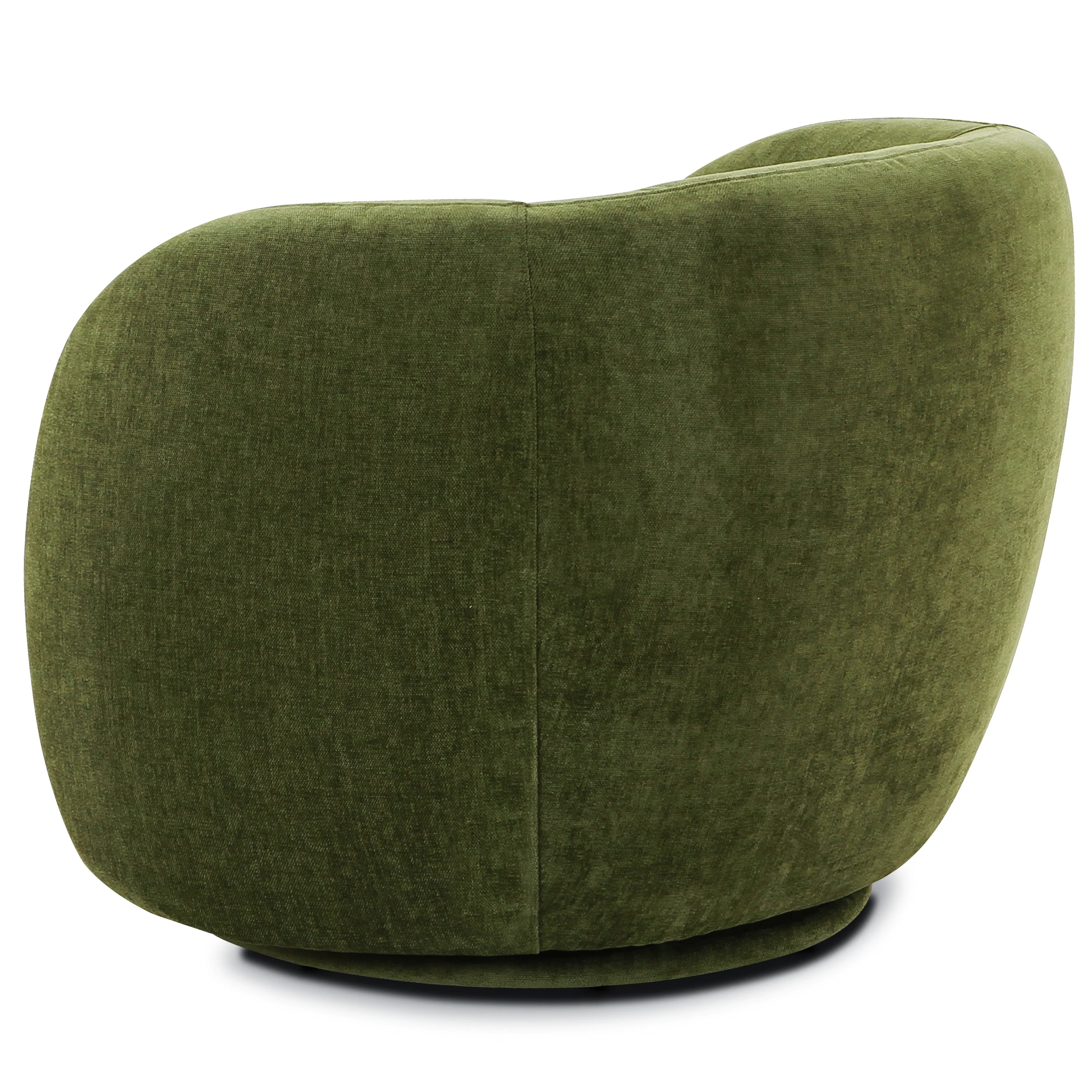 Poole Swivel Lounge Chair | Distressed Green Velvet - Image 6