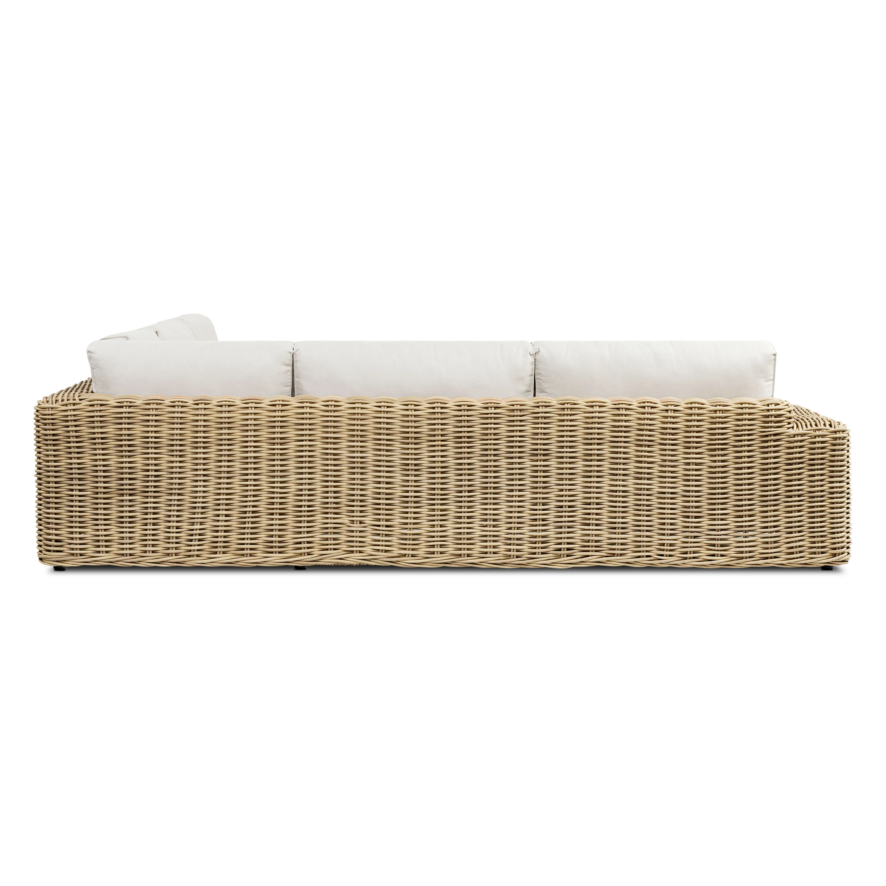 Puglia 115" Corner Sectional Set with Coffee Table | Sand - Image 5