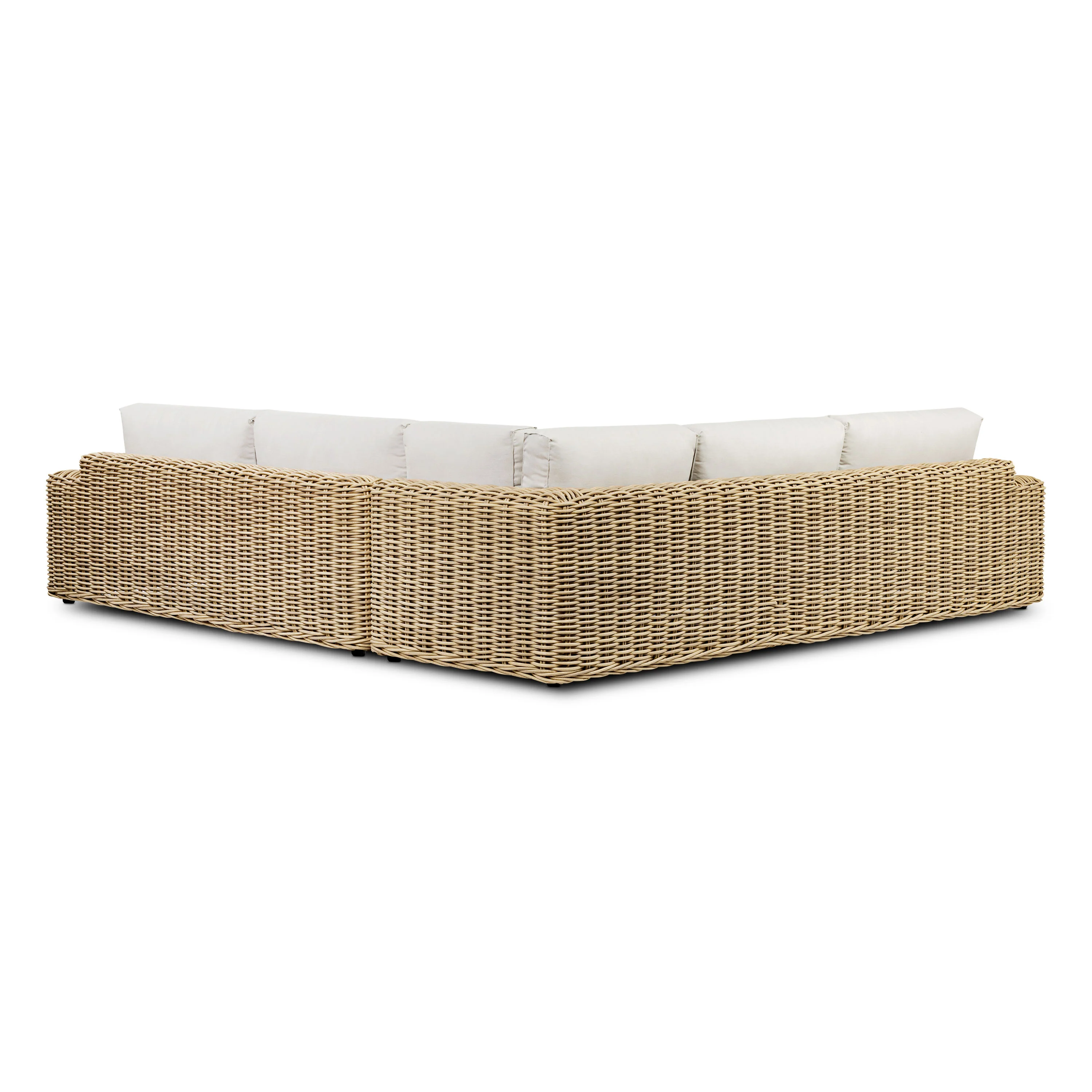 Puglia 115" Corner Sectional Set with Coffee Table | Sand - Image 6