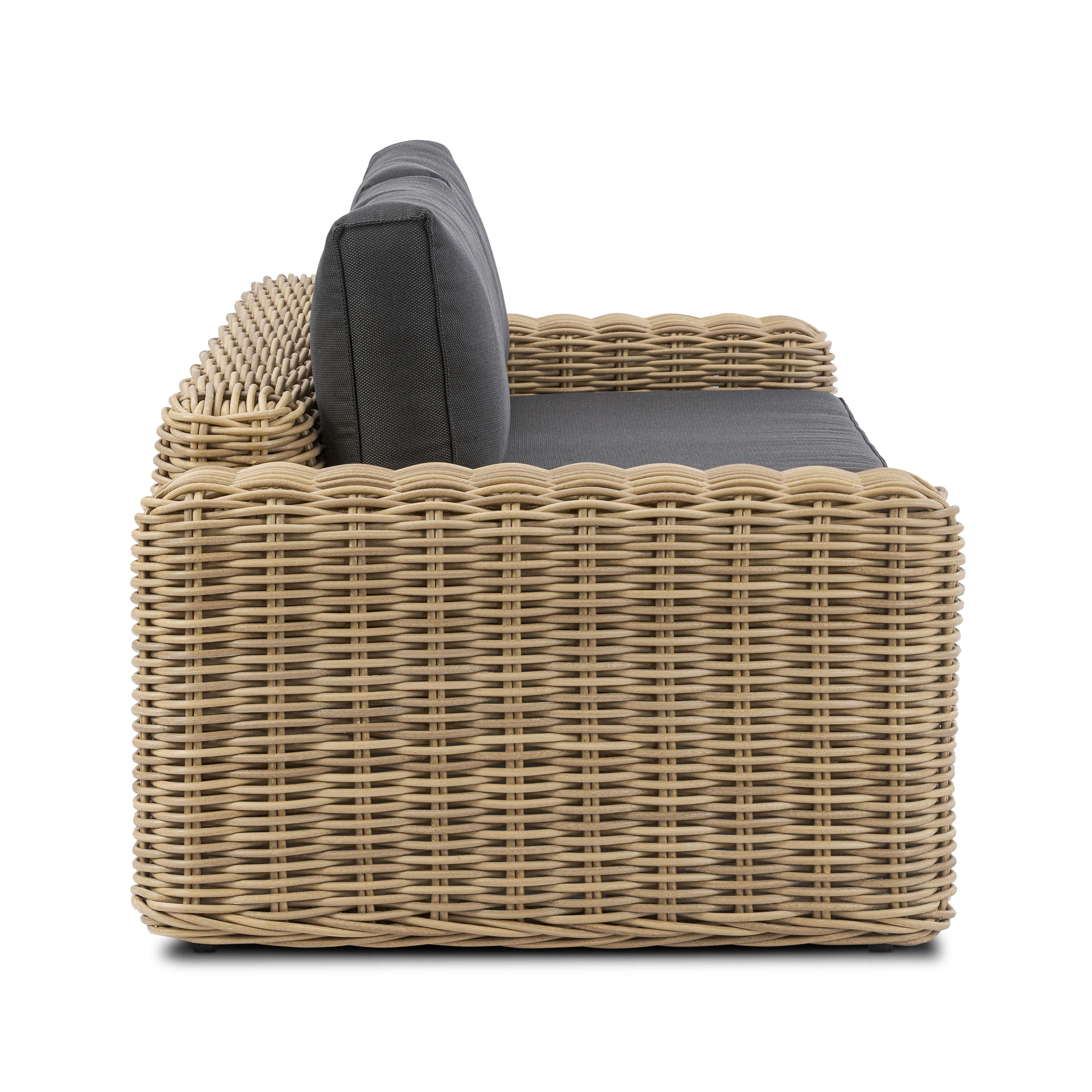 Puglia 3 Seat Sofa | Dark Grey - Image 4