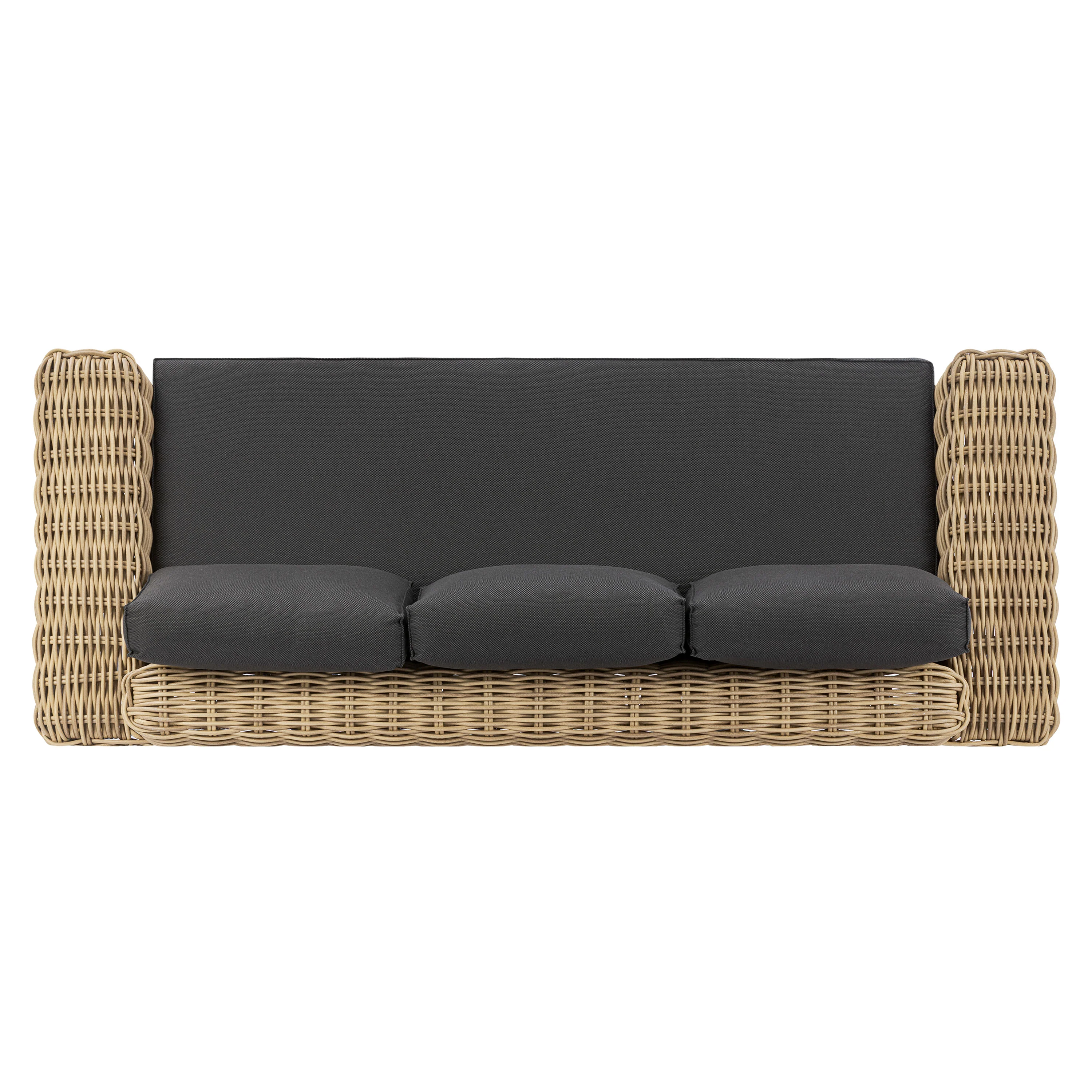 Puglia 3 Seat Sofa | Dark Grey - Image 7