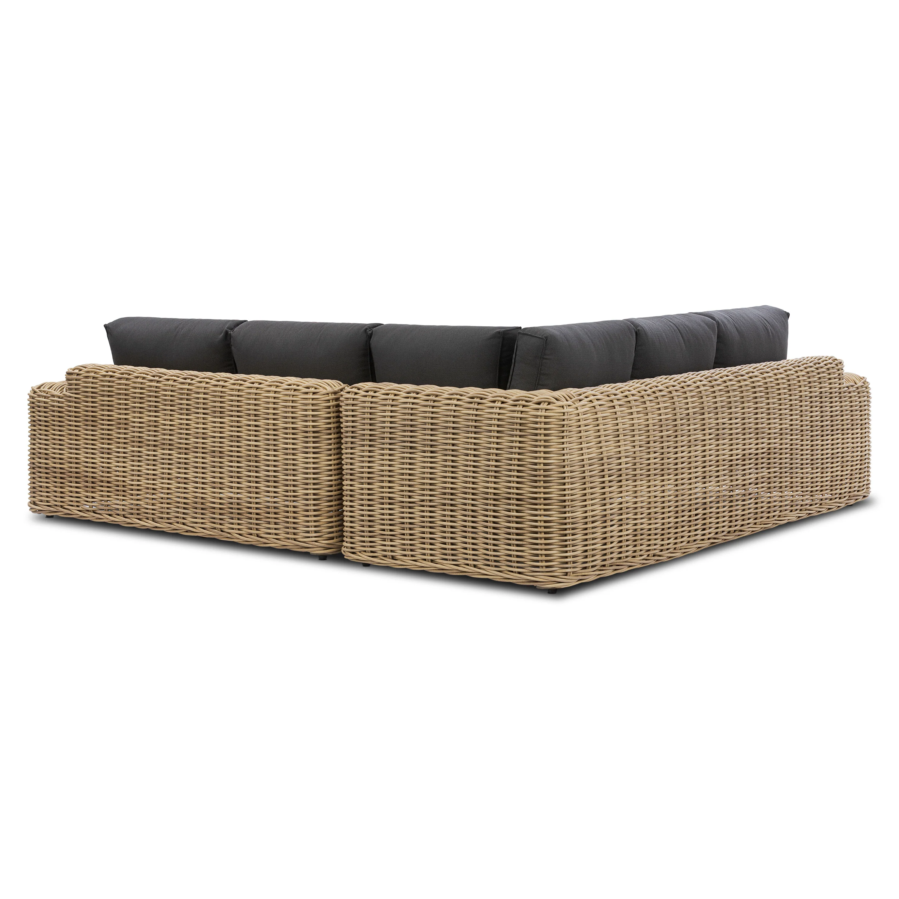 Puglia Corner Sectional Set with Coffee Table | Dark Grey - Image 6