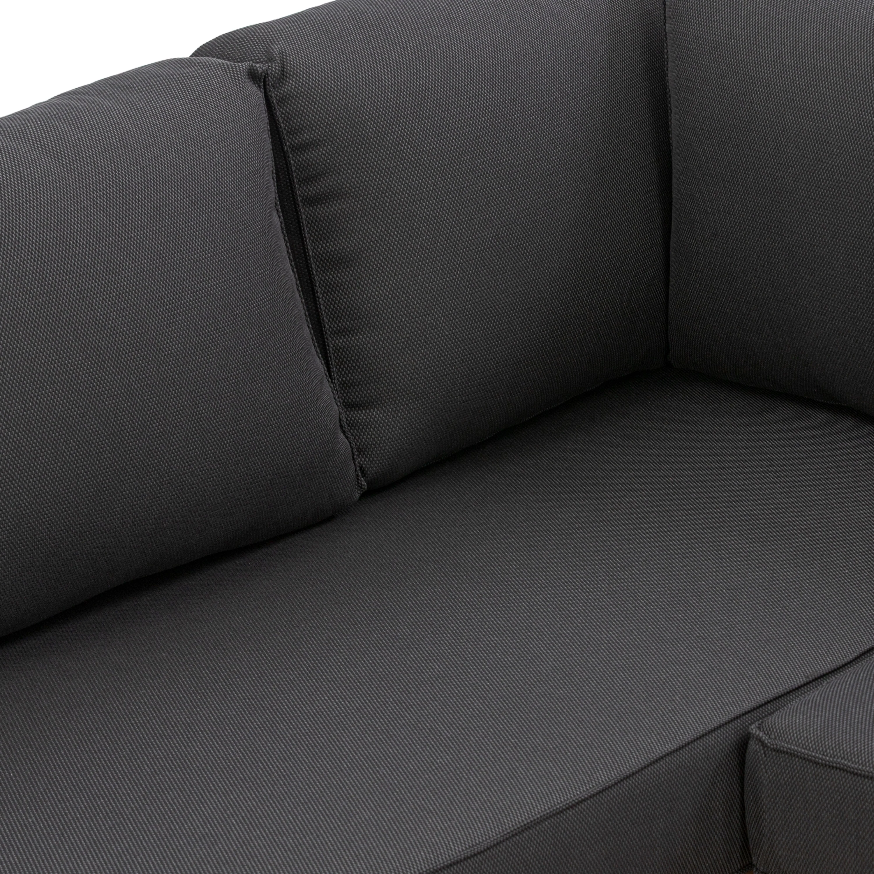 Puglia Corner Sectional Set with Coffee Table | Dark Grey - Image 9