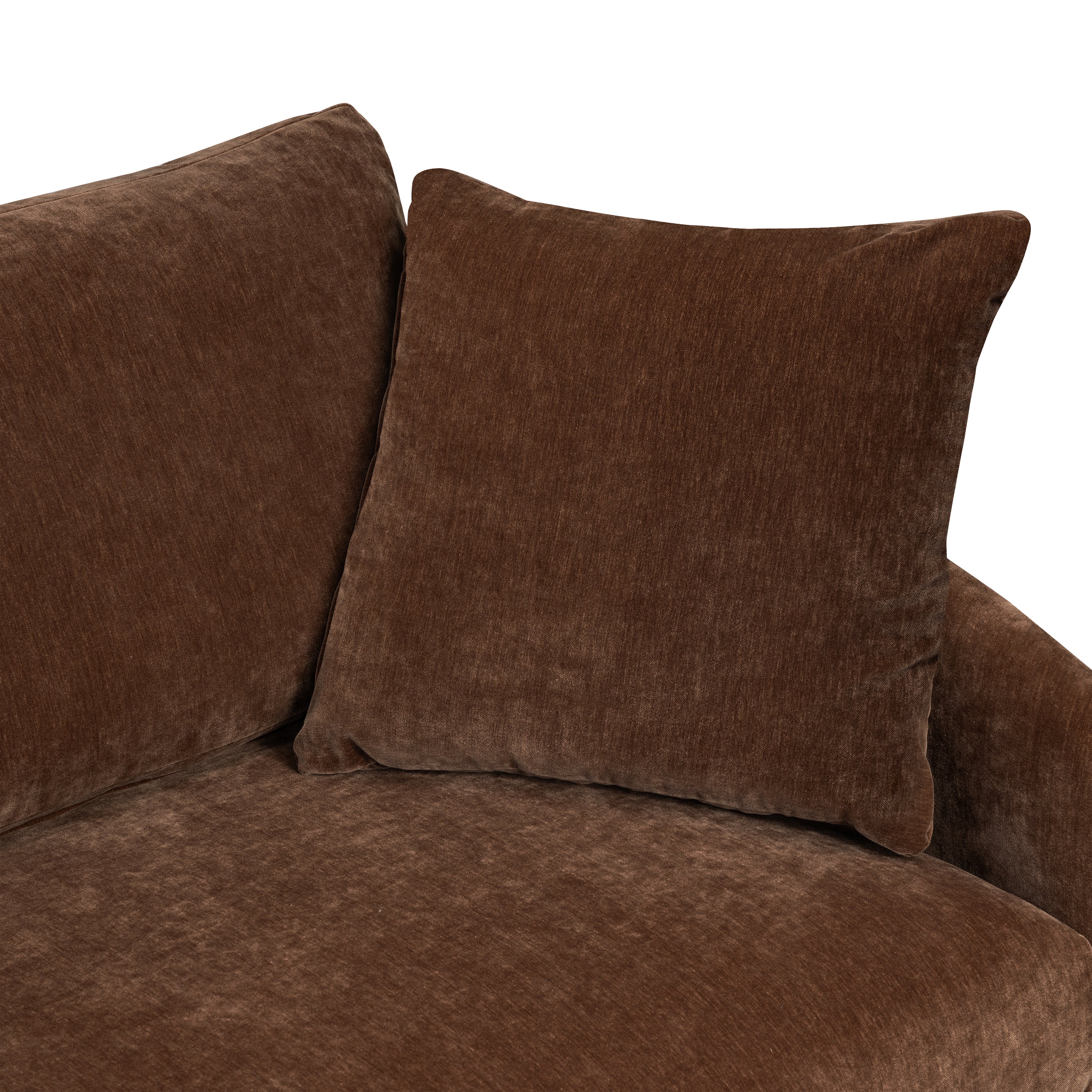 Rhodes 92" Velvet Sofa | Bronzer Brown - Image 11