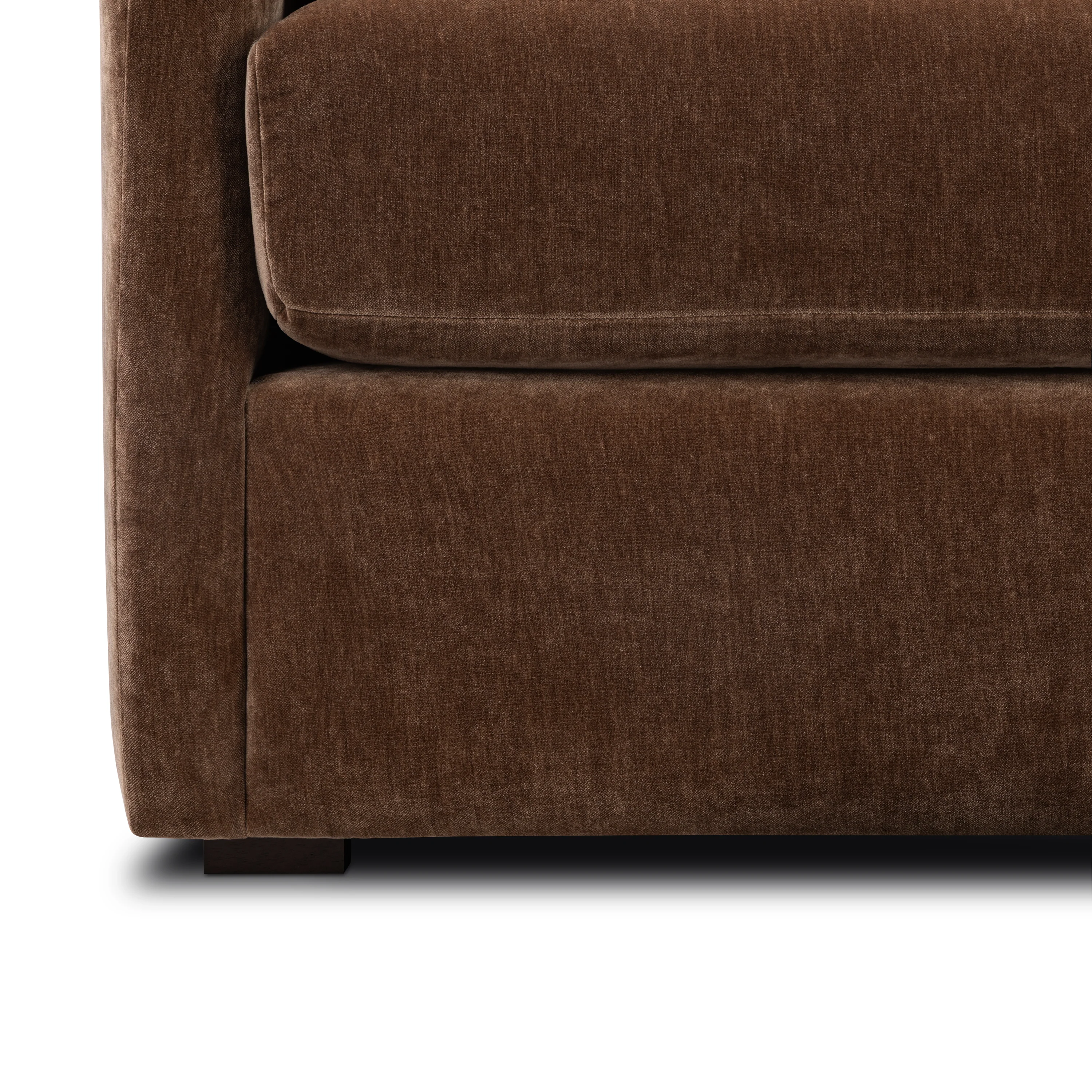 Rhodes 92" Velvet Sofa | Bronzer Brown - Image 12