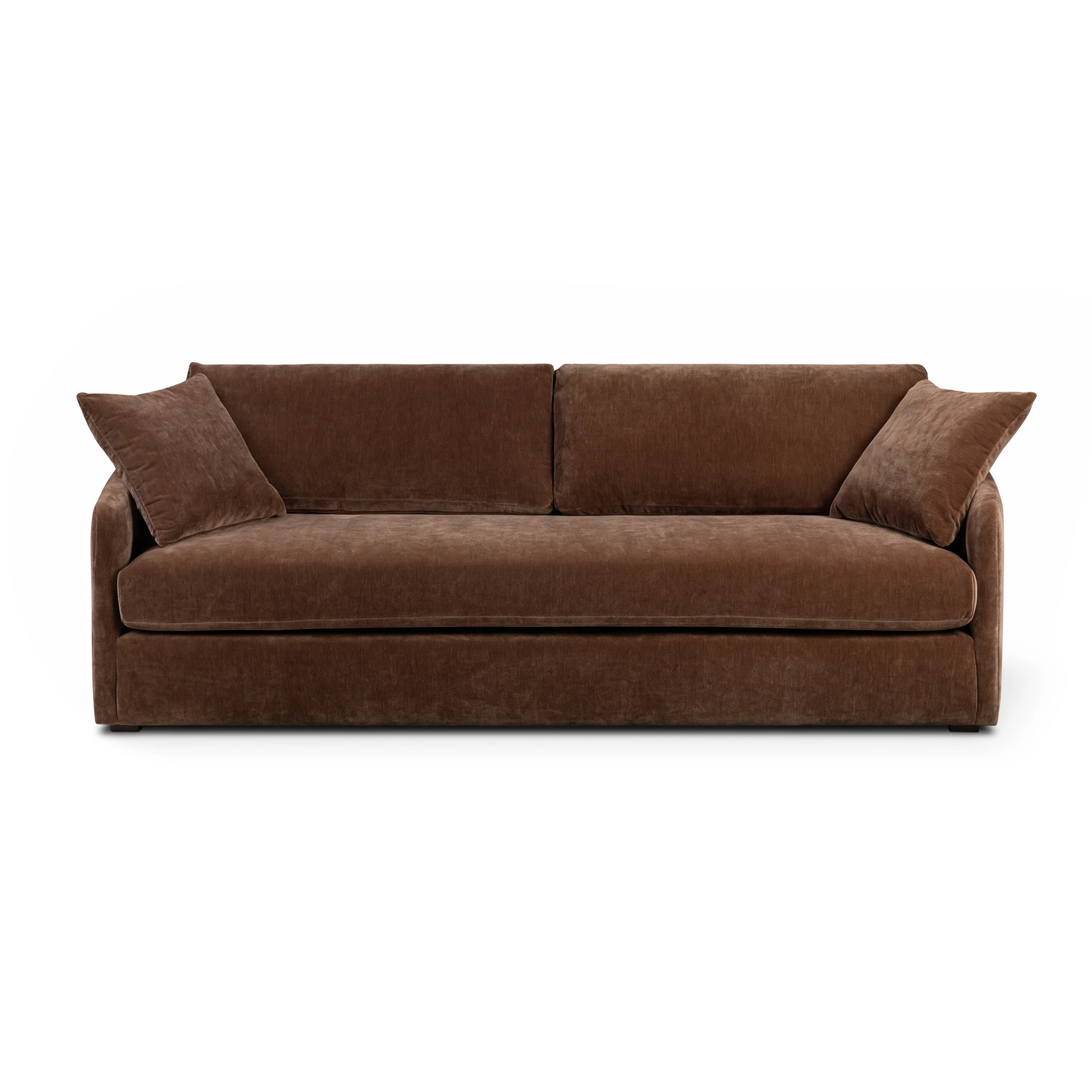 Rhodes 92" Velvet Sofa | Bronzer Brown - Image 4