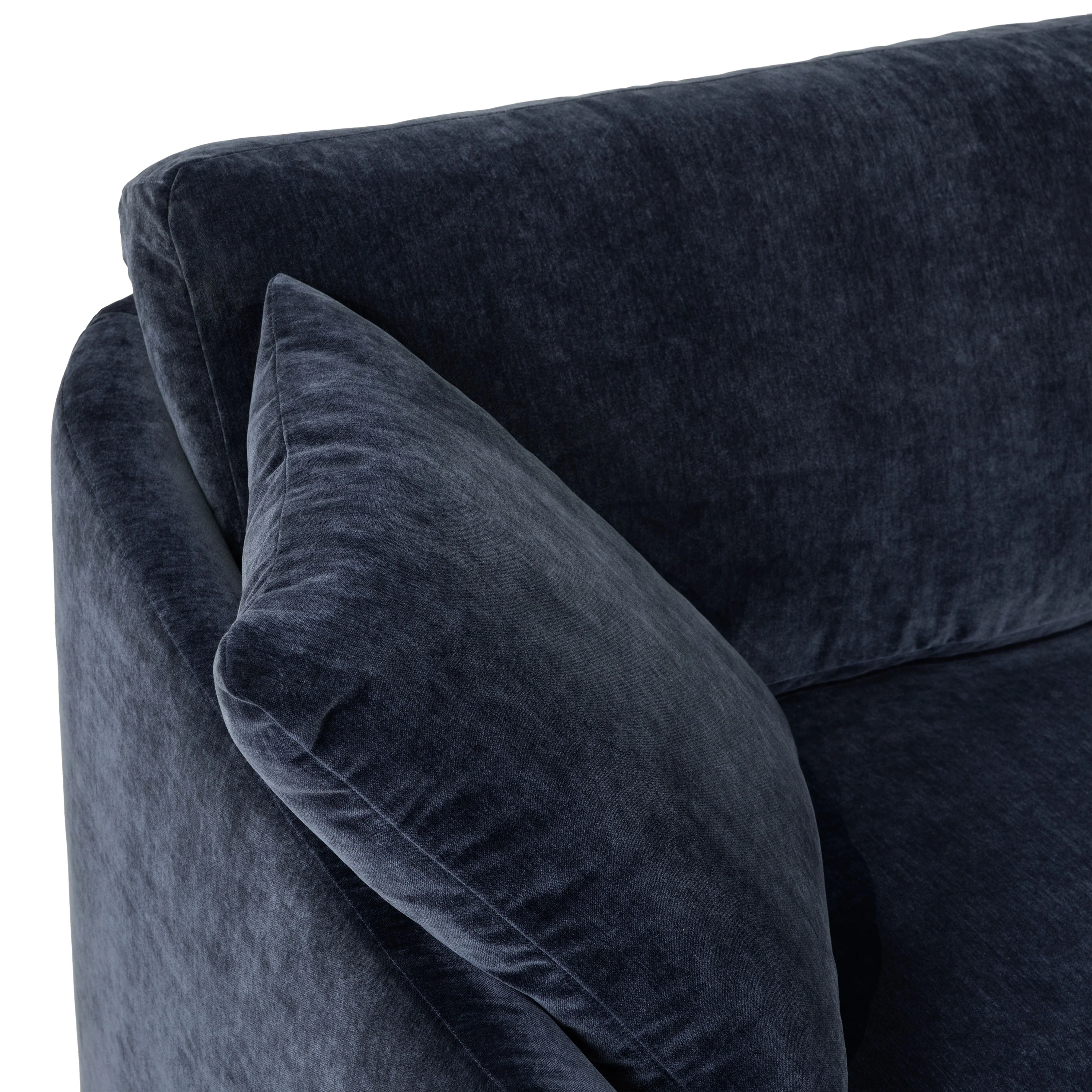Rhodes 92" Velvet Sofa | Mystic Blue - Image 10