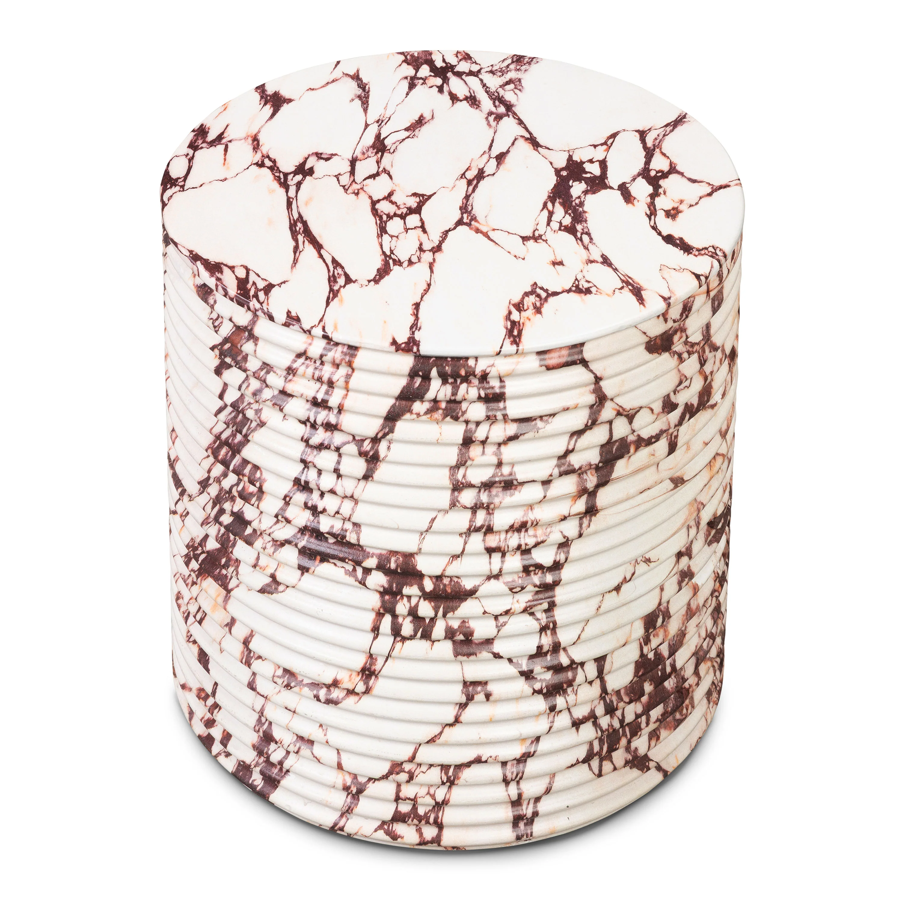 Riba 16" Side Table | Arabesco White - Image 4