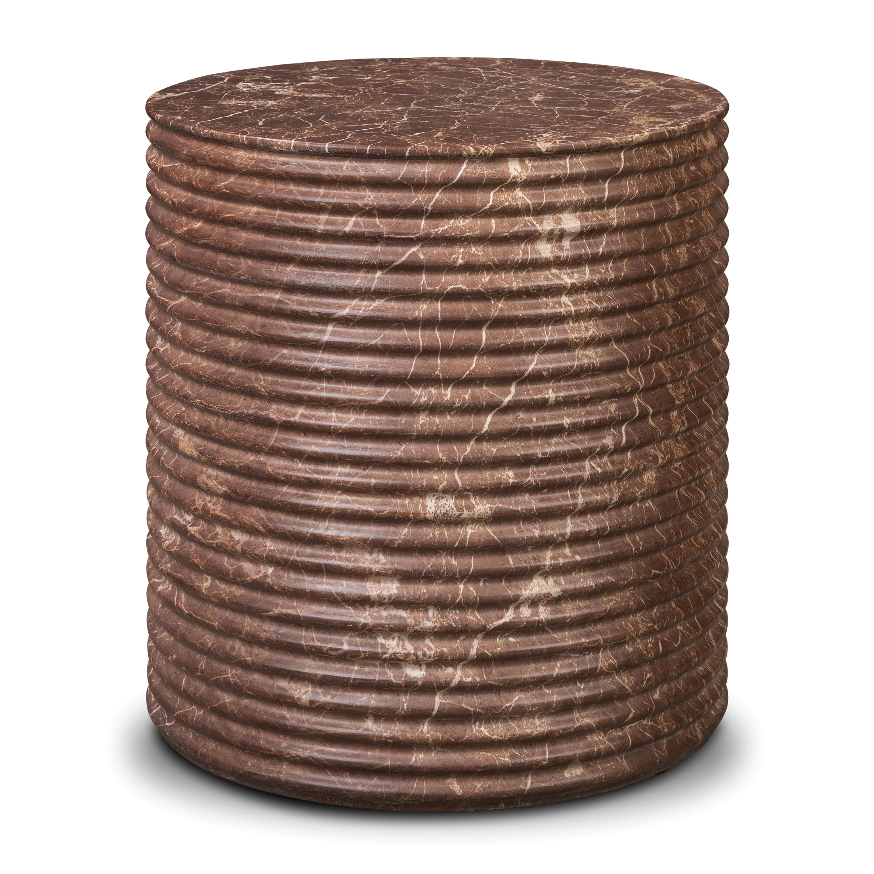 Riba 16" Side Table | Bordeaux Red - Image 4
