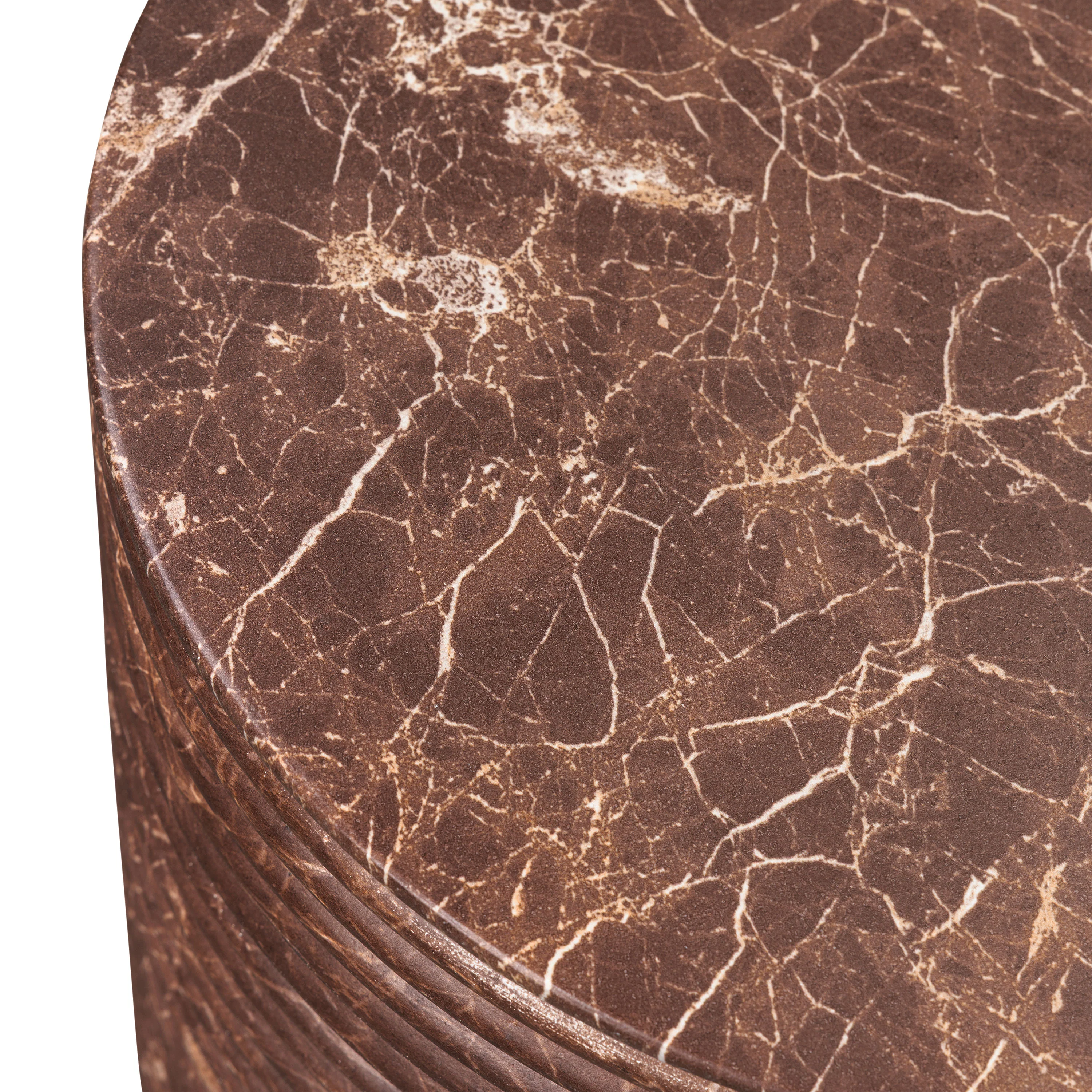 Riba 16" Side Table | Bordeaux Red - Image 8