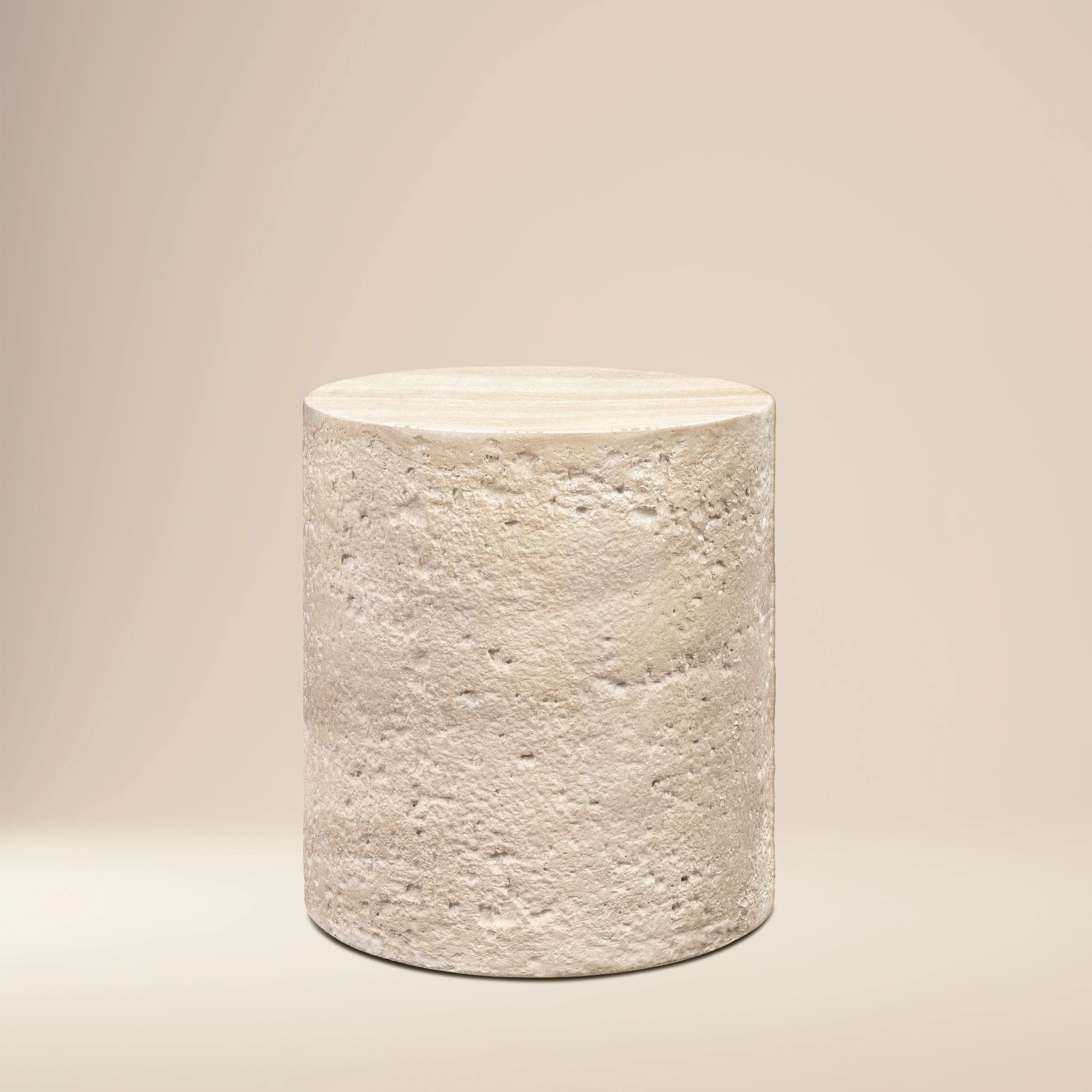 Rokka 16" Side Table | Travertine