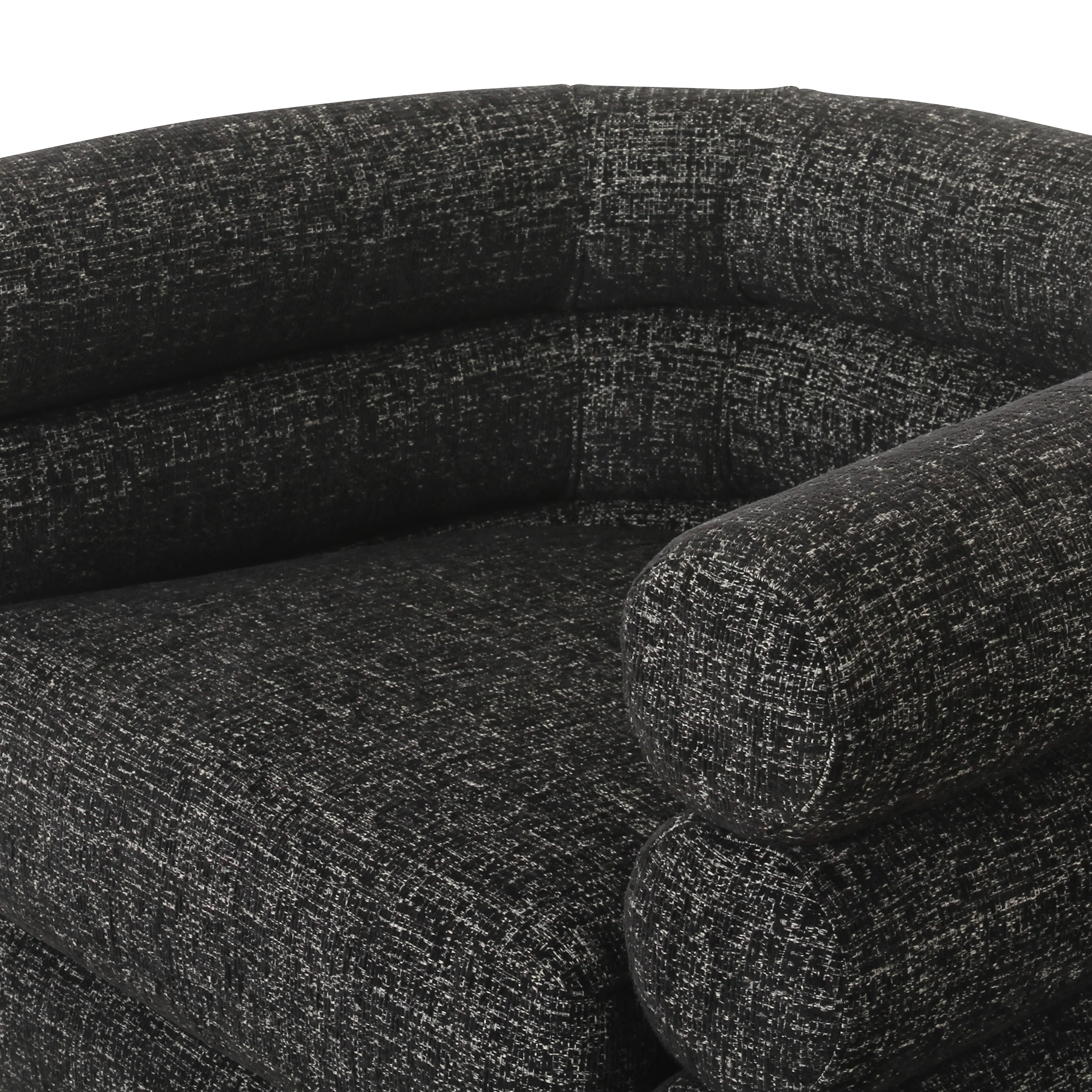Rome Swivel Lounge Chair | Ebony Black - Image 8