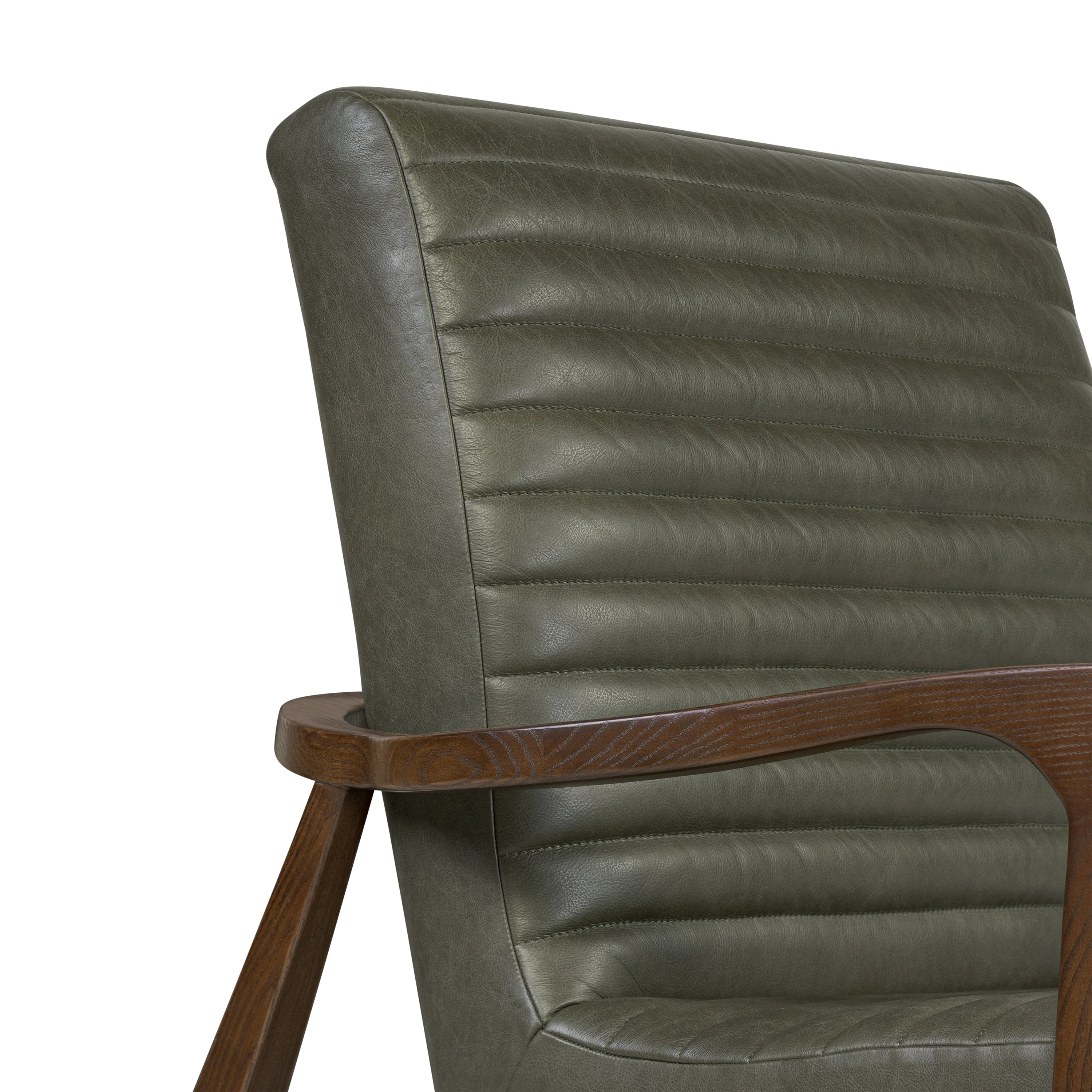 Rowan Leather Lounge Chair | Olivine Green | Set of 2 - Image 13