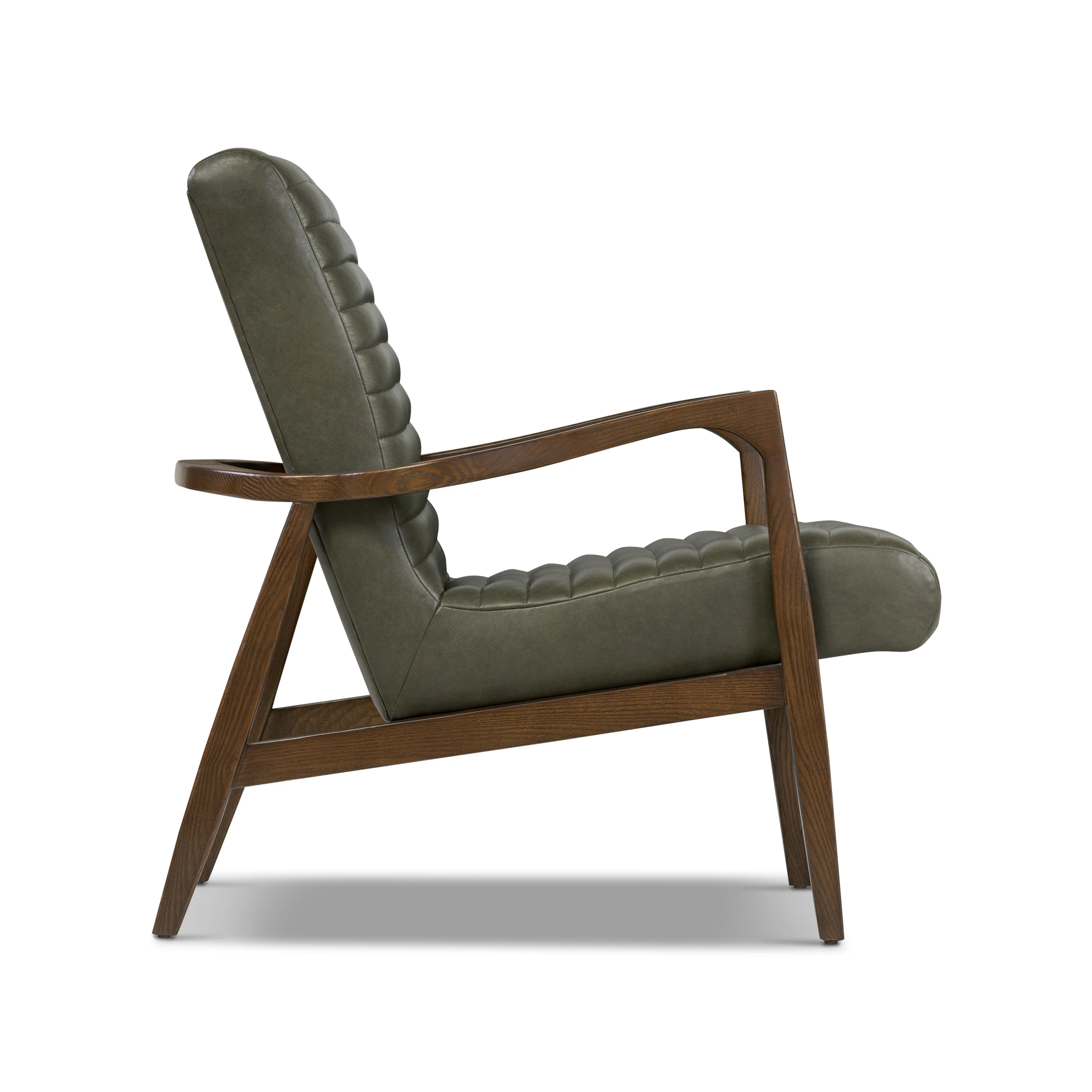 Rowan Leather Lounge Chair | Olivine Green | Set of 2 - Image 4