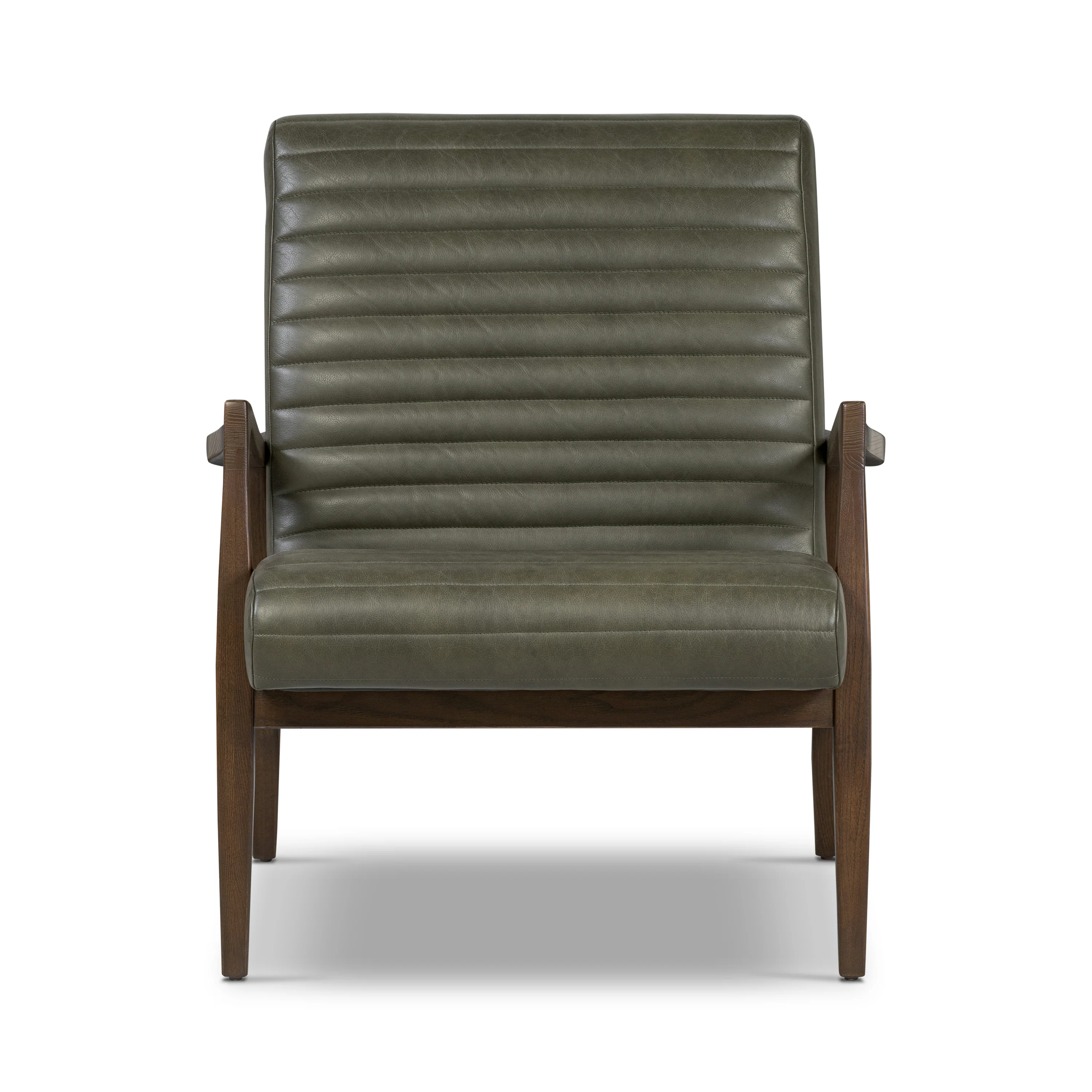 Rowan Leather Lounge Chair | Olivine Green | Set of 2 - Image 5