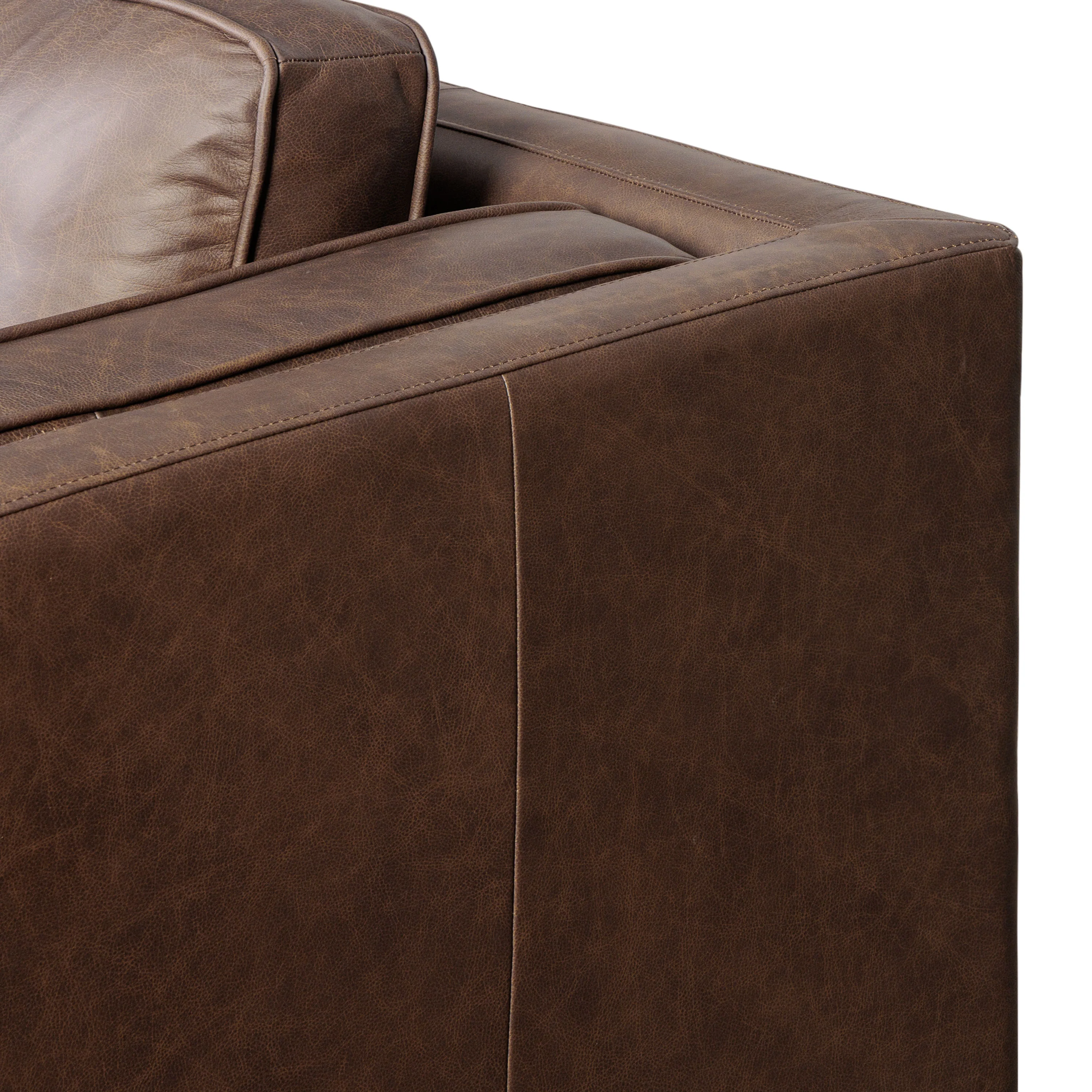 Salo 93" Leather Sofa | Bridle Brown - Image 10