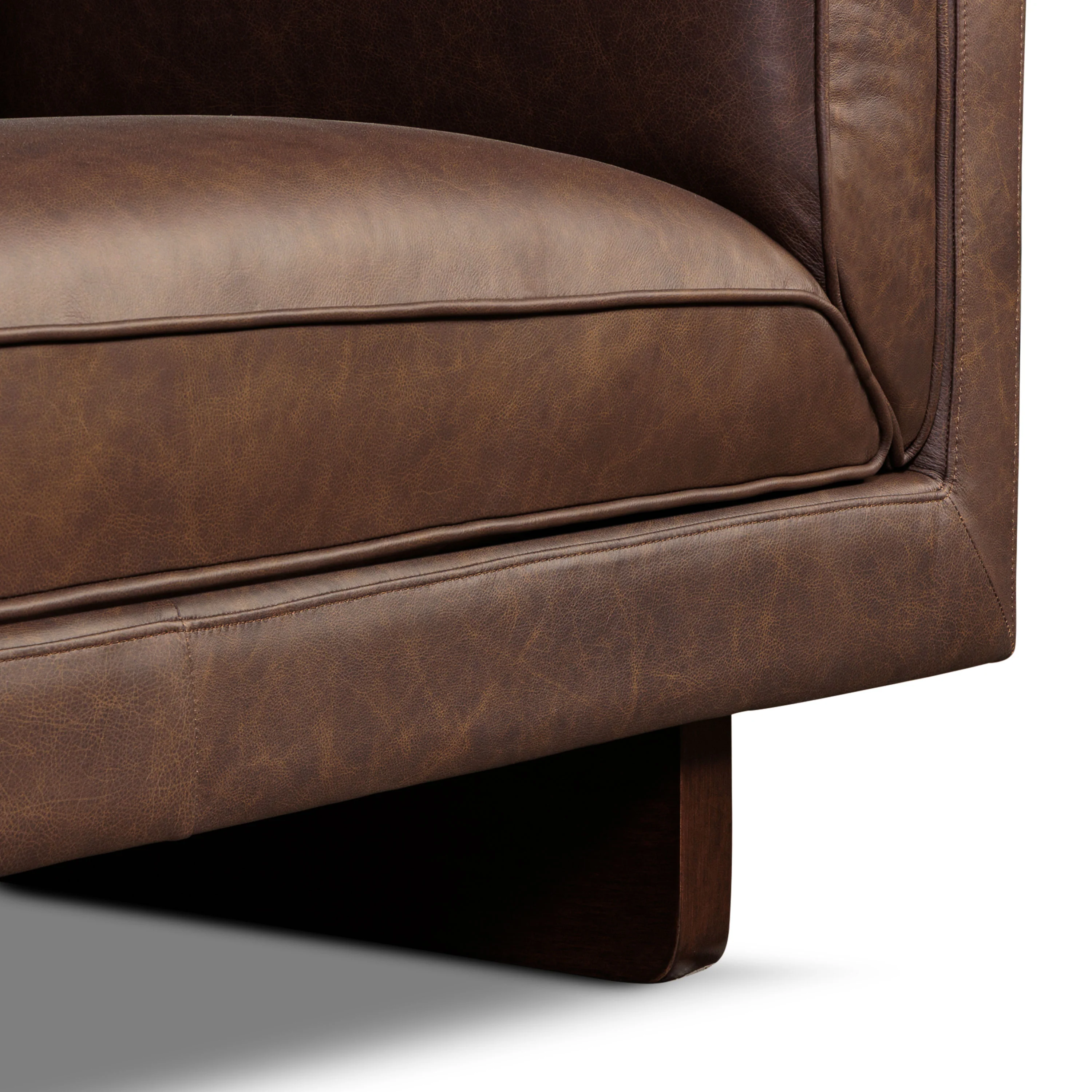 Salo 93" Leather Sofa | Bridle Brown - Image 11