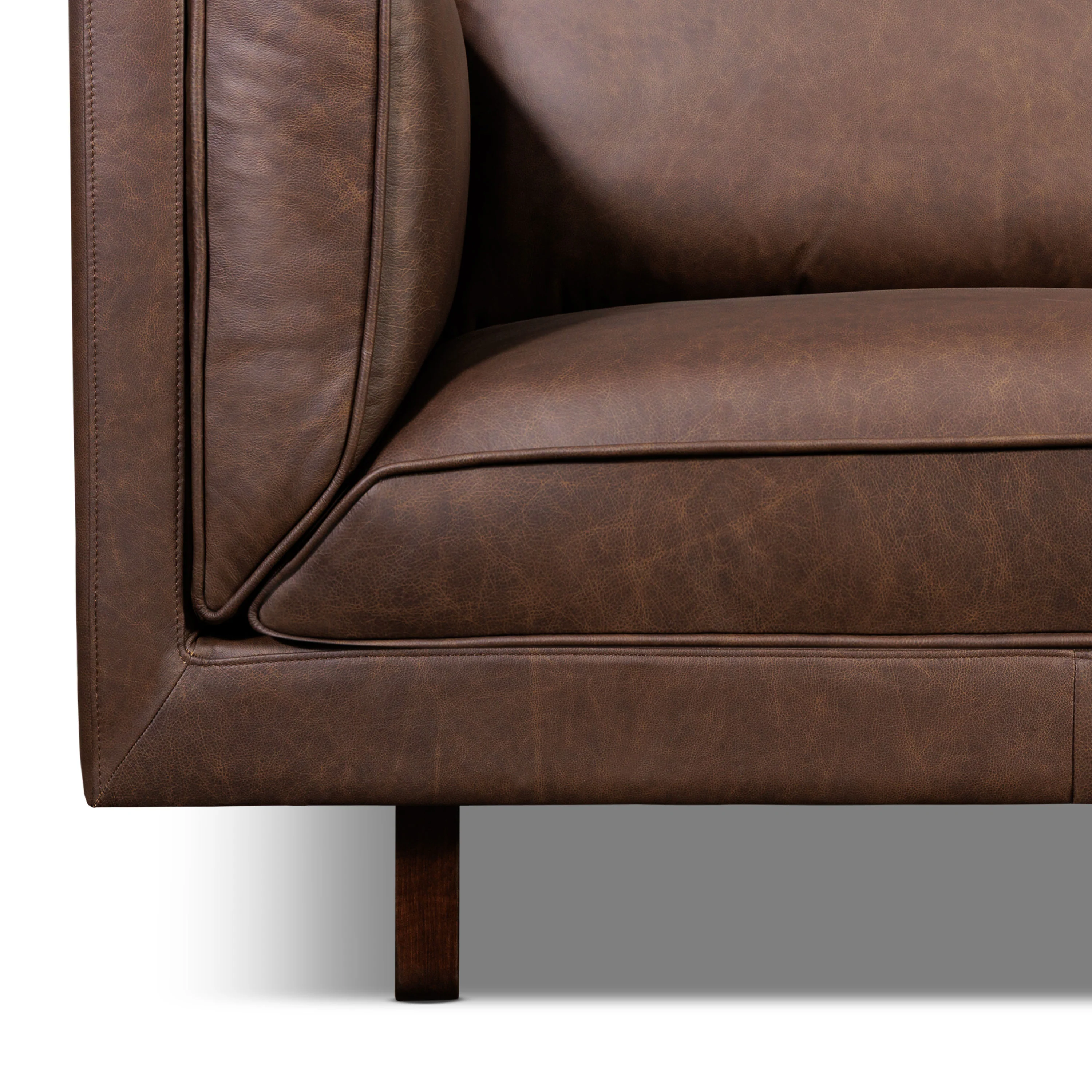 Salo 93" Leather Sofa | Bridle Brown - Image 12