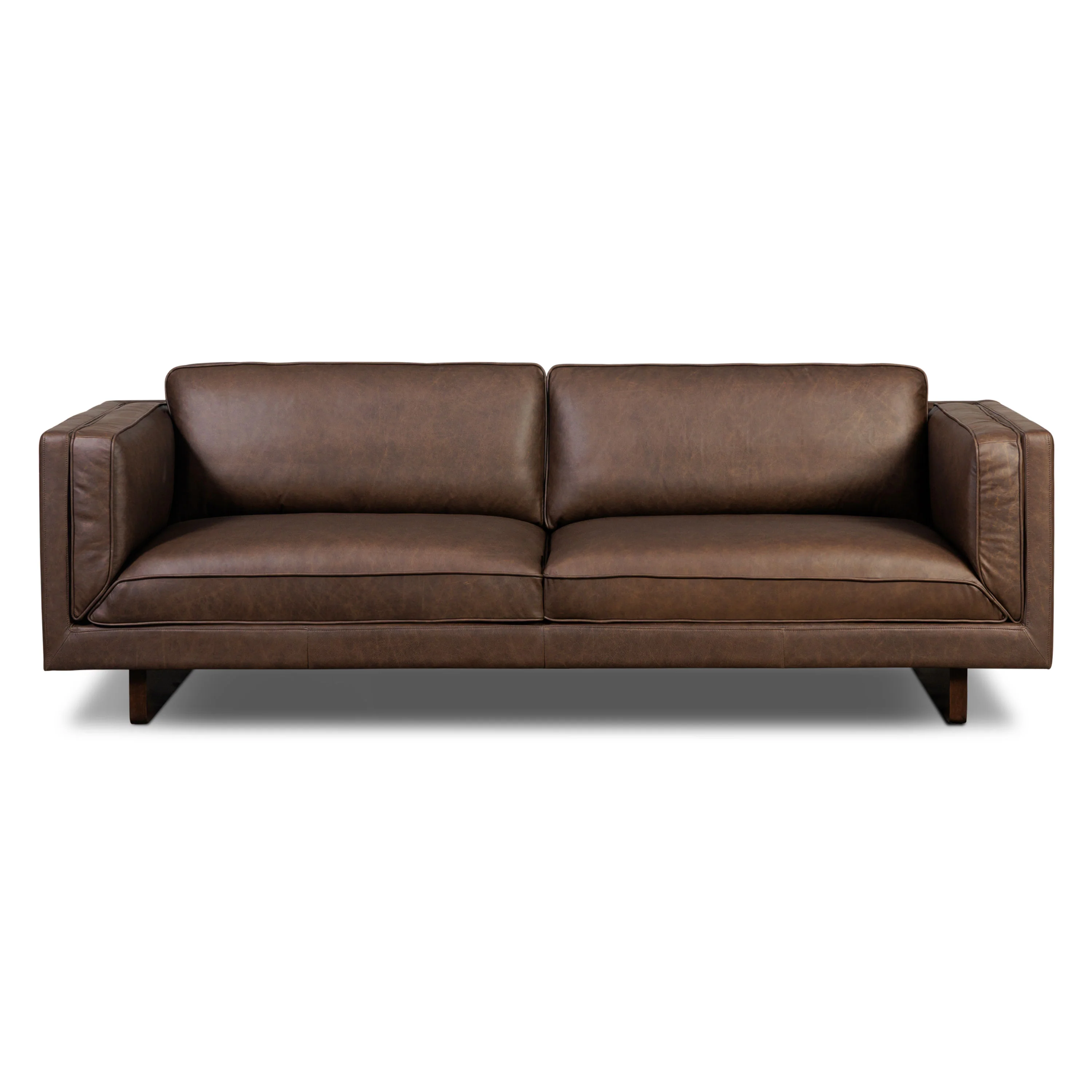 Salo 93" Leather Sofa | Bridle Brown - Image 3