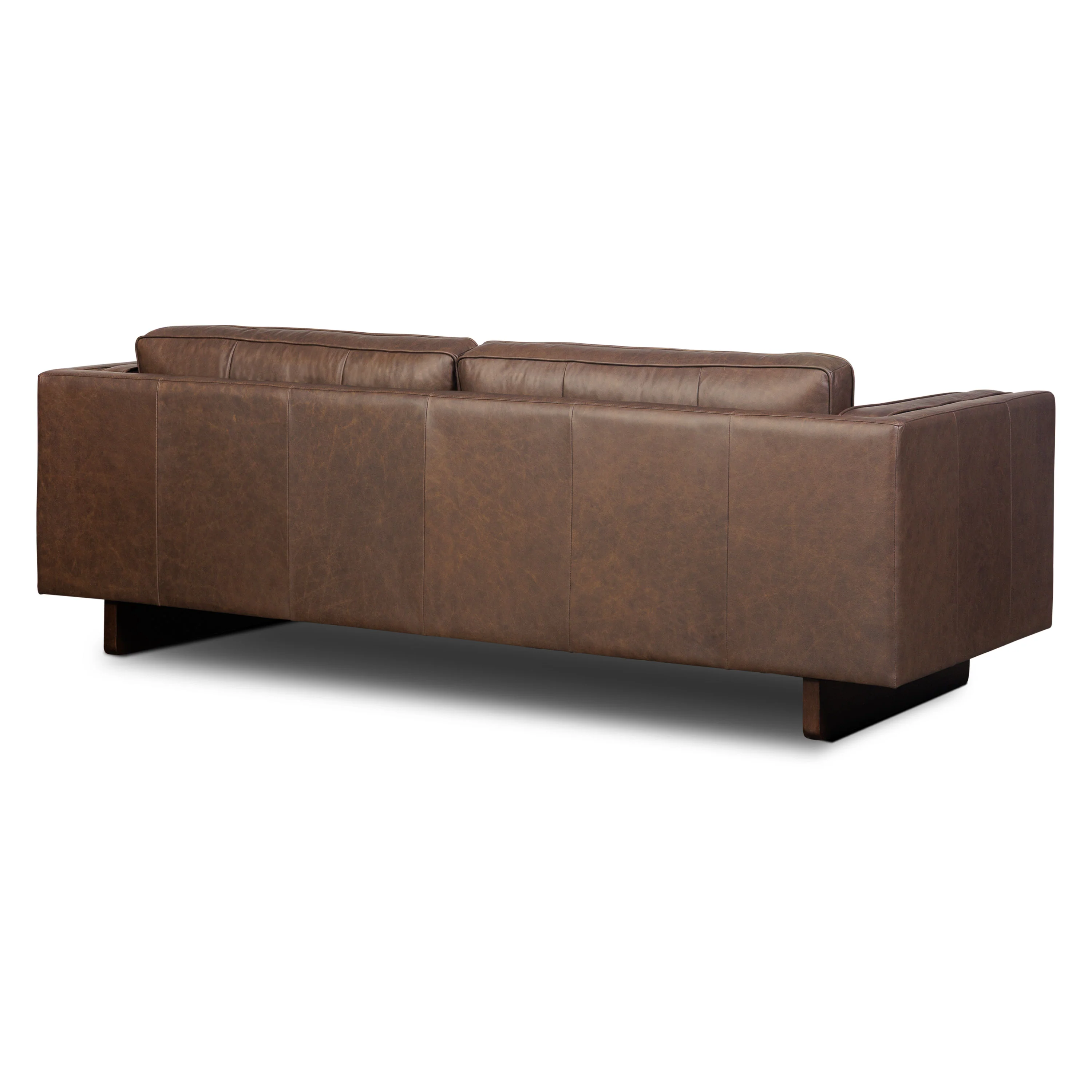 Salo 93" Leather Sofa | Bridle Brown - Image 5
