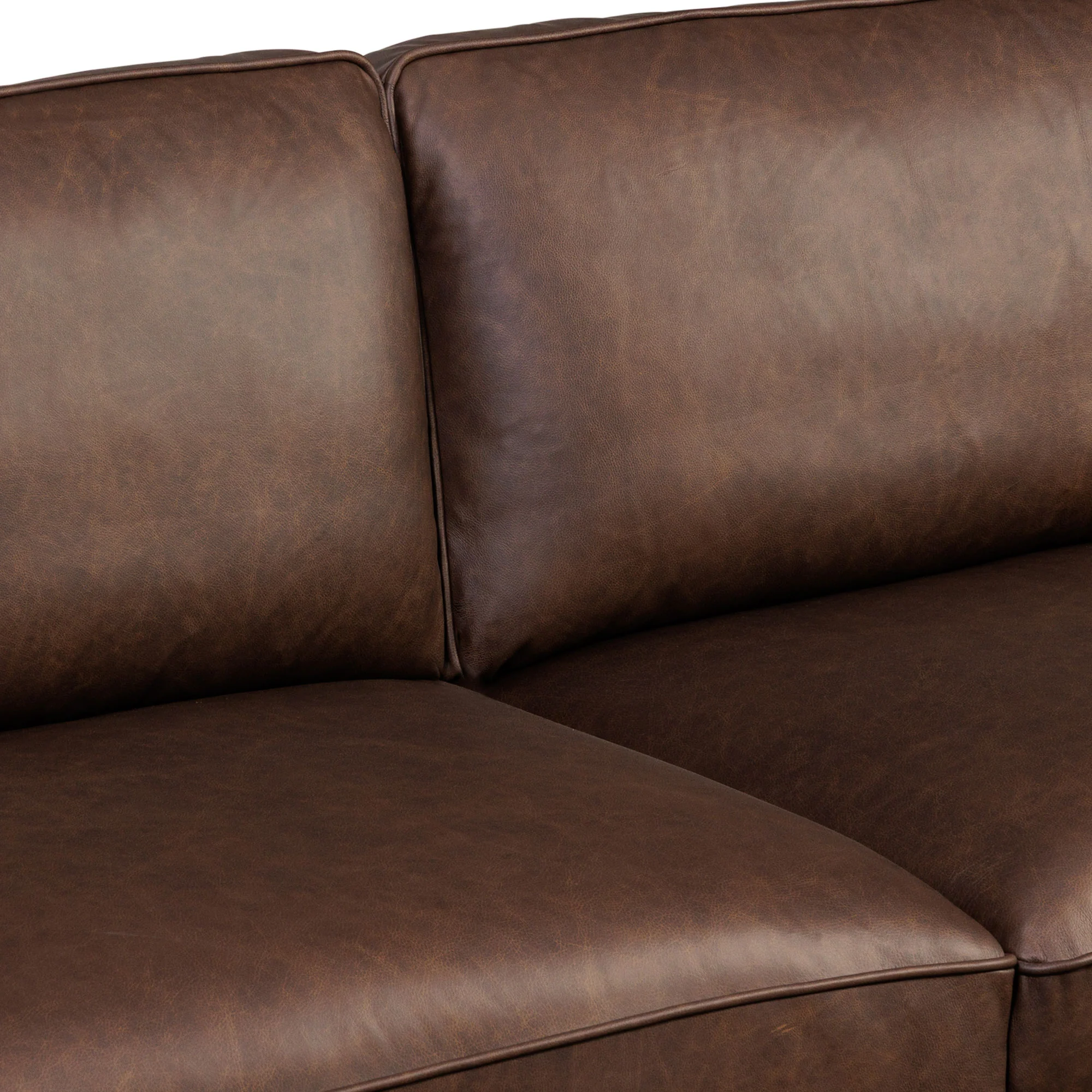Salo 93" Leather Sofa | Bridle Brown - Image 9