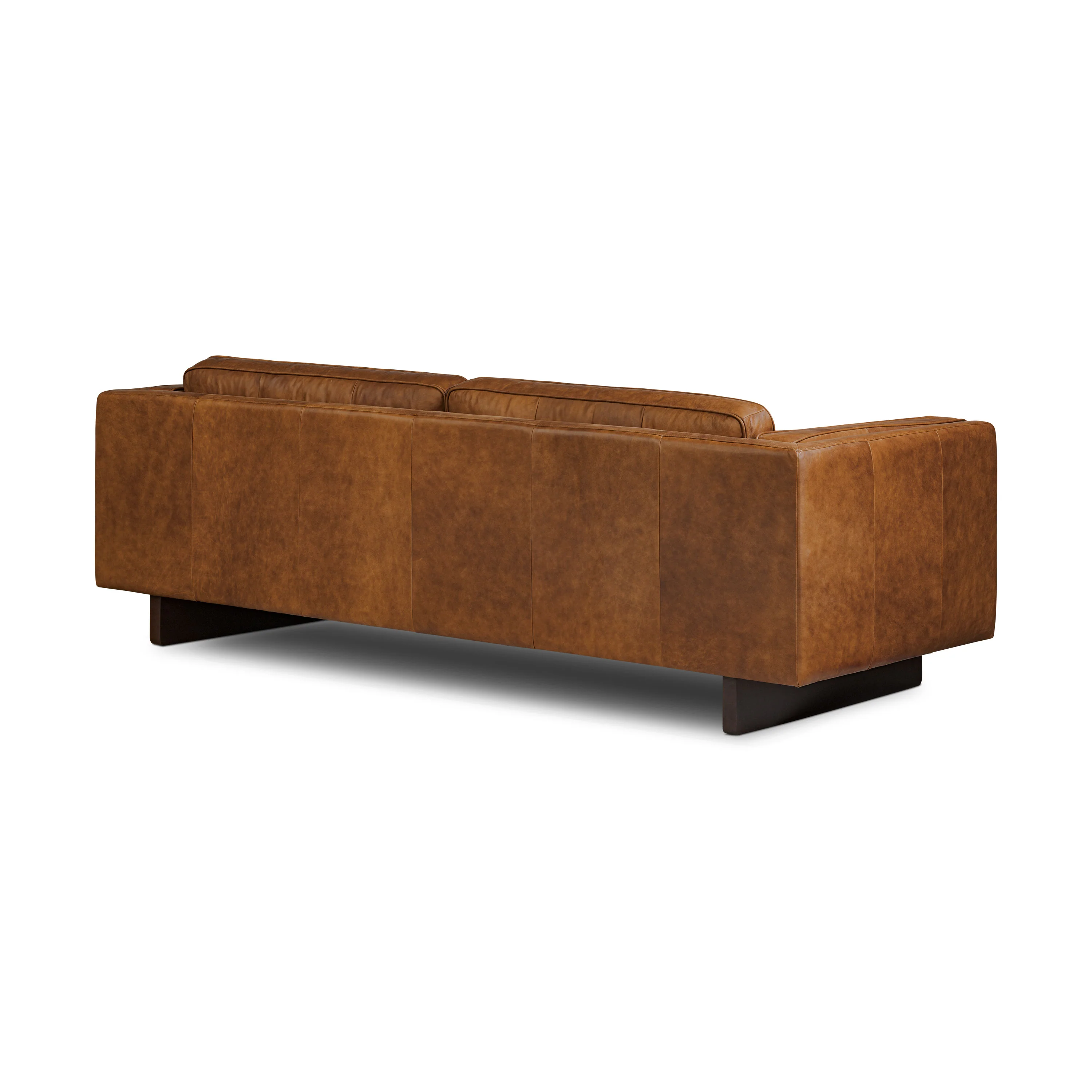 Salo 93" Leather Sofa | Russet Tan - Image 6