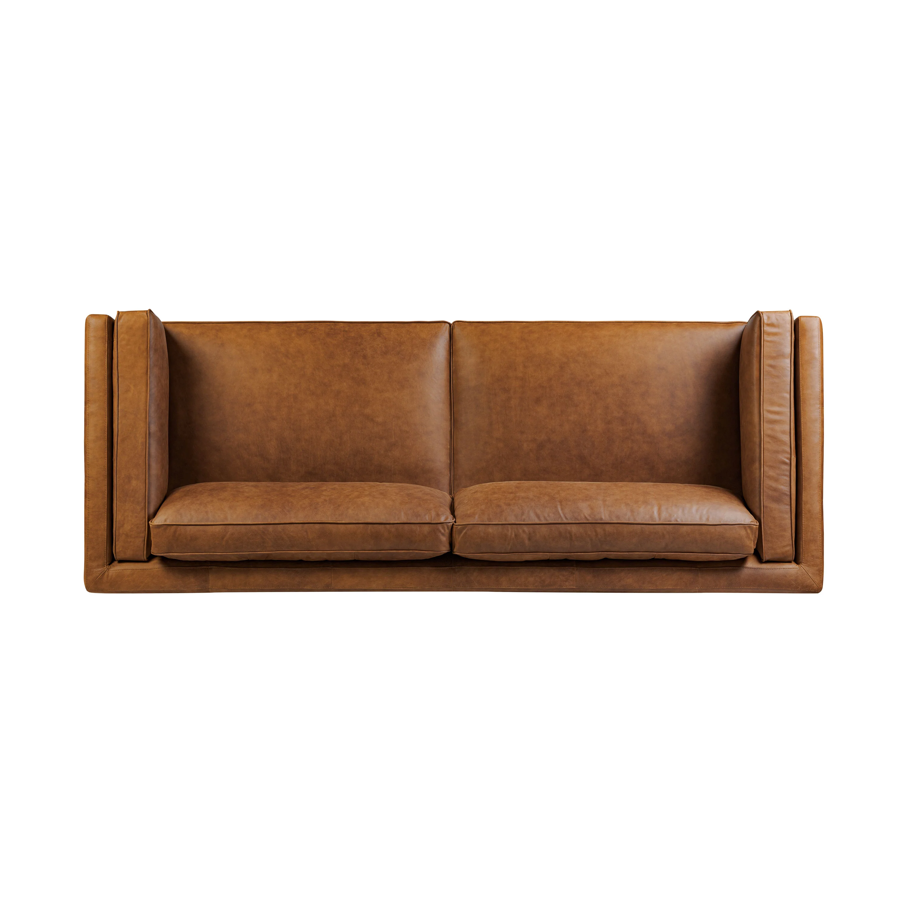 Salo 93" Leather Sofa | Russet Tan - Image 8