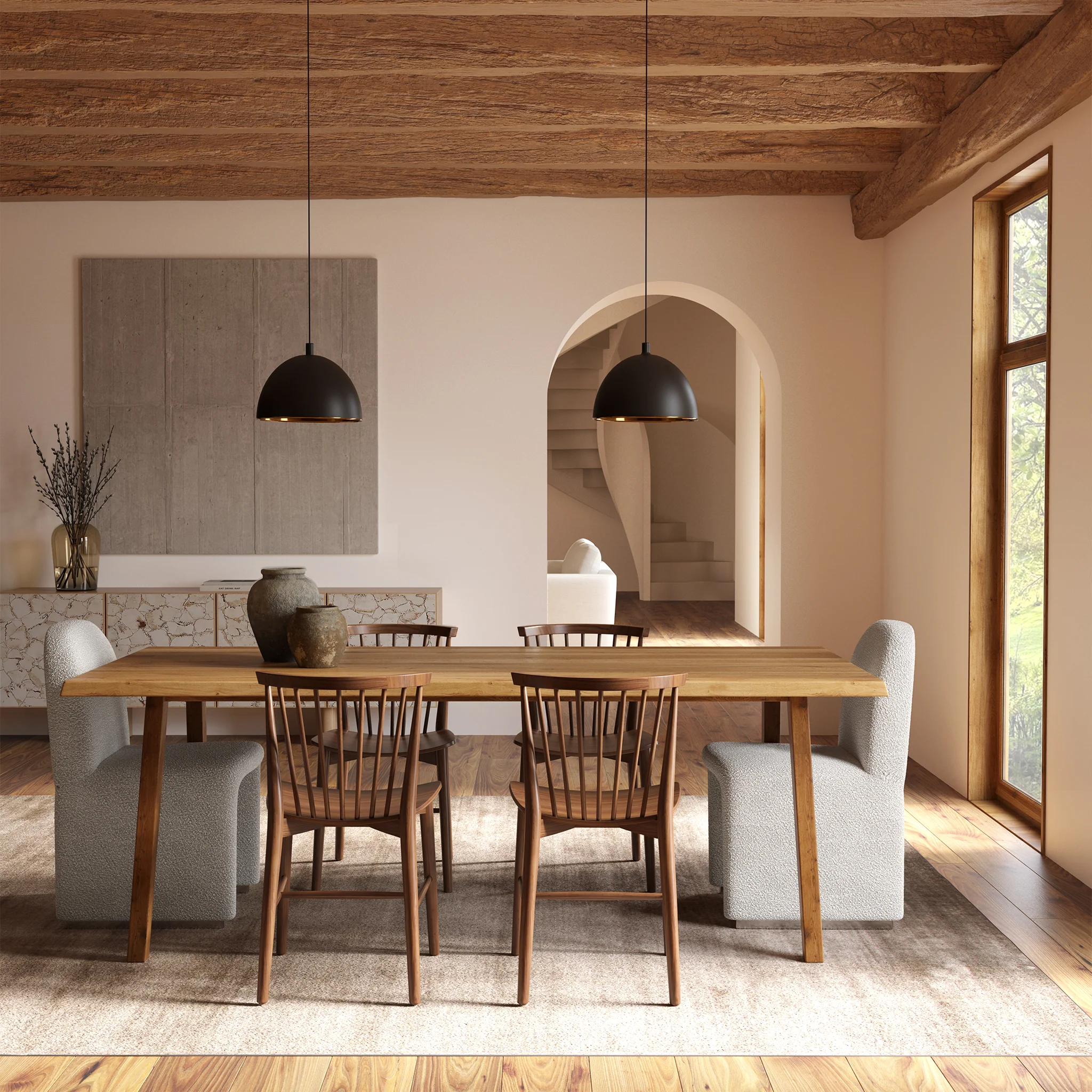 Savannah Extension Dining Table (86"-126") | Oak - Image 3