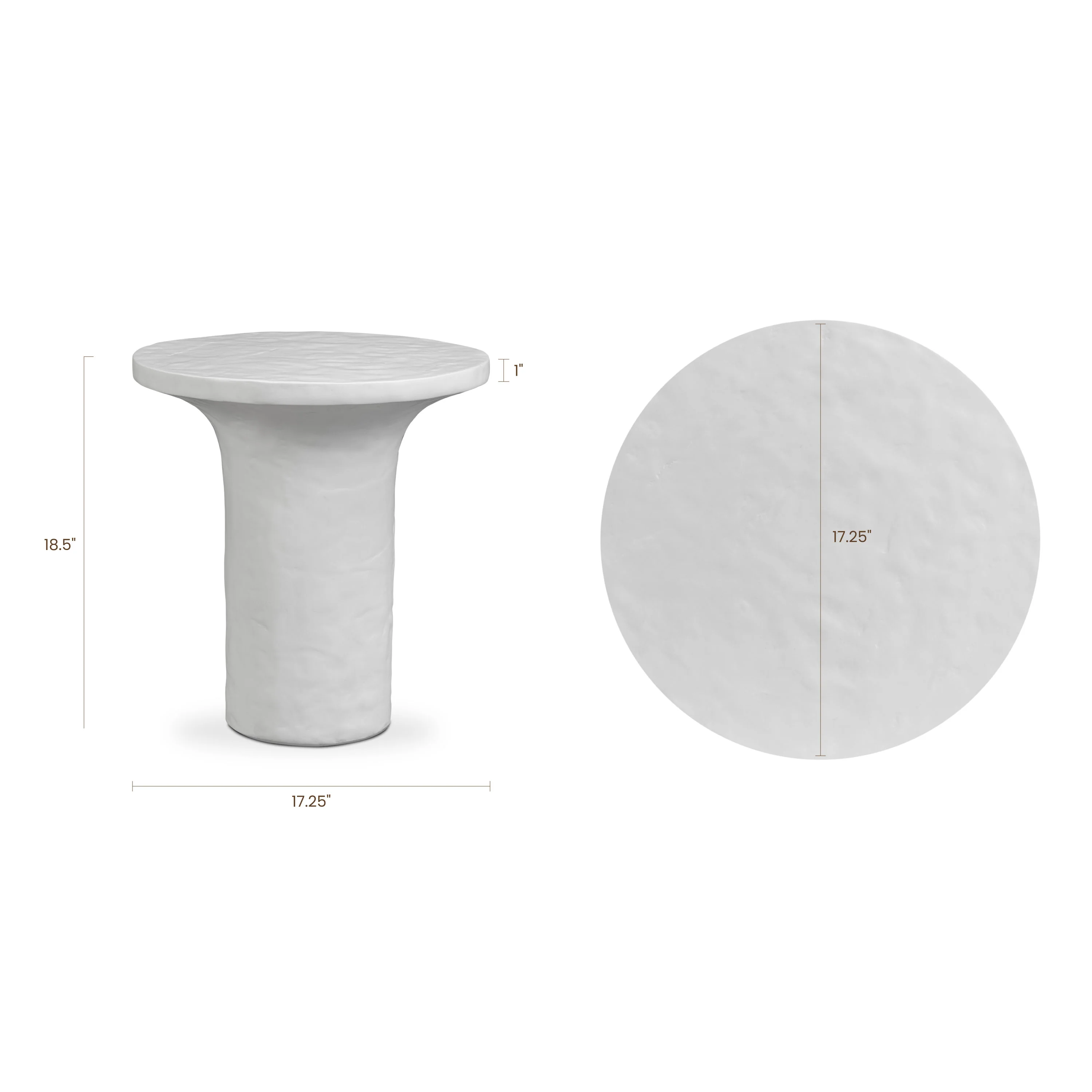 Selenit Side Table | Ivory Concrete - Image 13